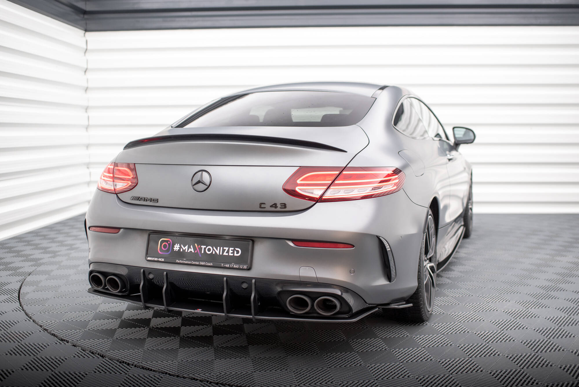 Street Pro Rear Diffuser Mercedes-AMG C43 Coupe / Cabrio C205 Facelift / A205 Facelift