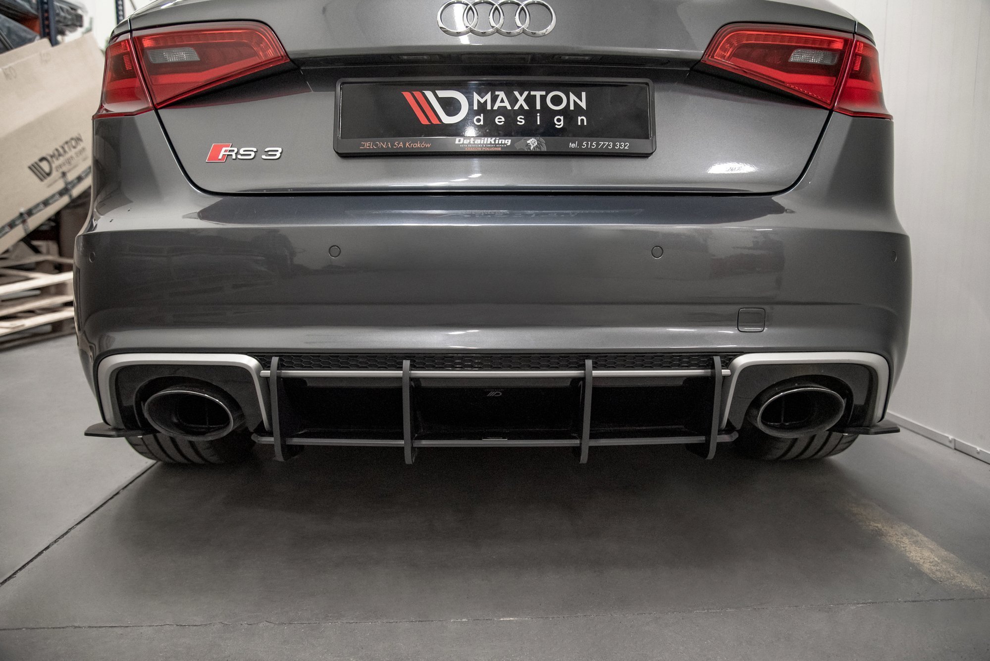 Street Pro Rear Diffuser V.1 Audi RS3 8V Sportback - Image 4