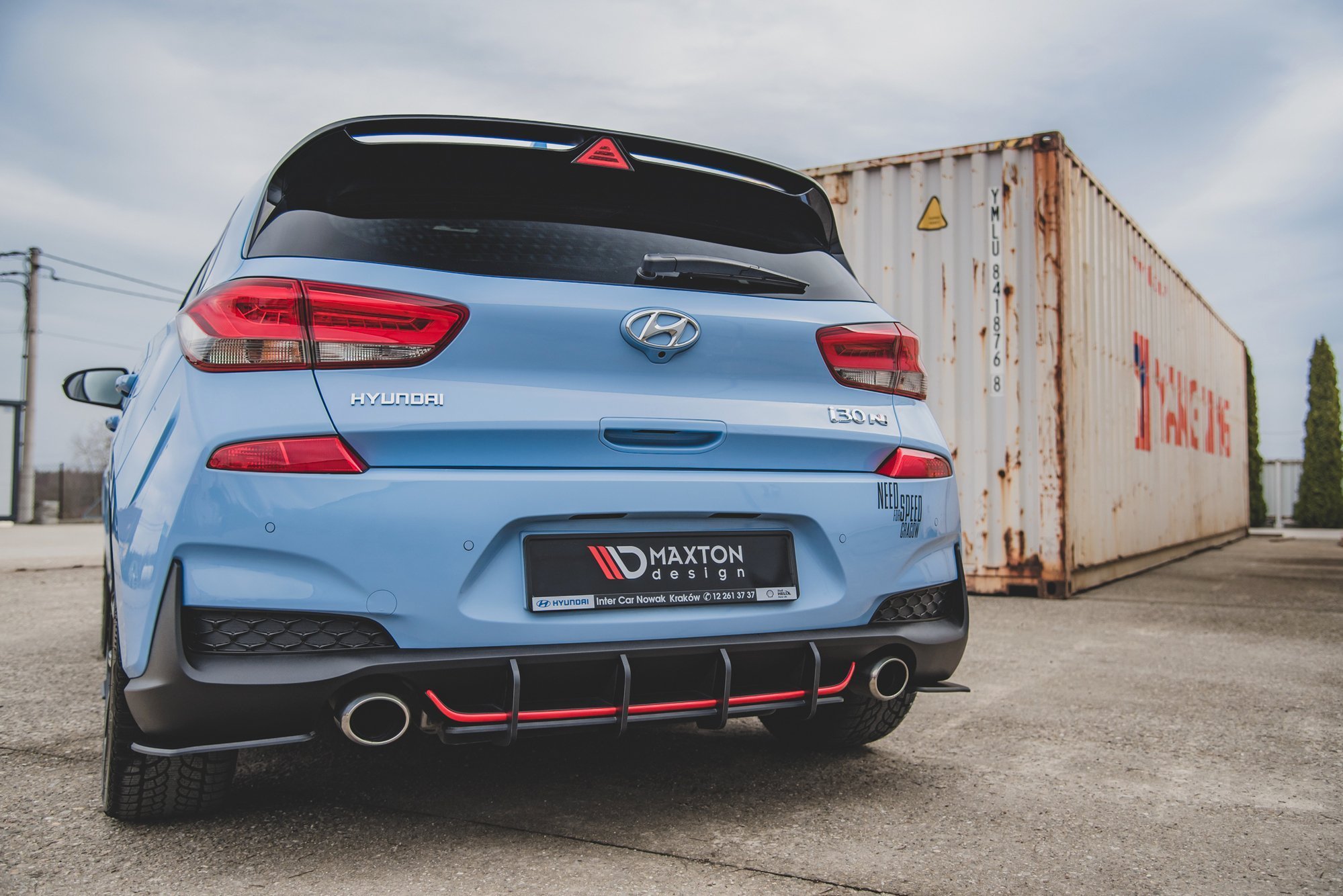 Street Pro Rear Diffuser V.1 Hyundai I30 N Mk3 Hatchback - Image 2
