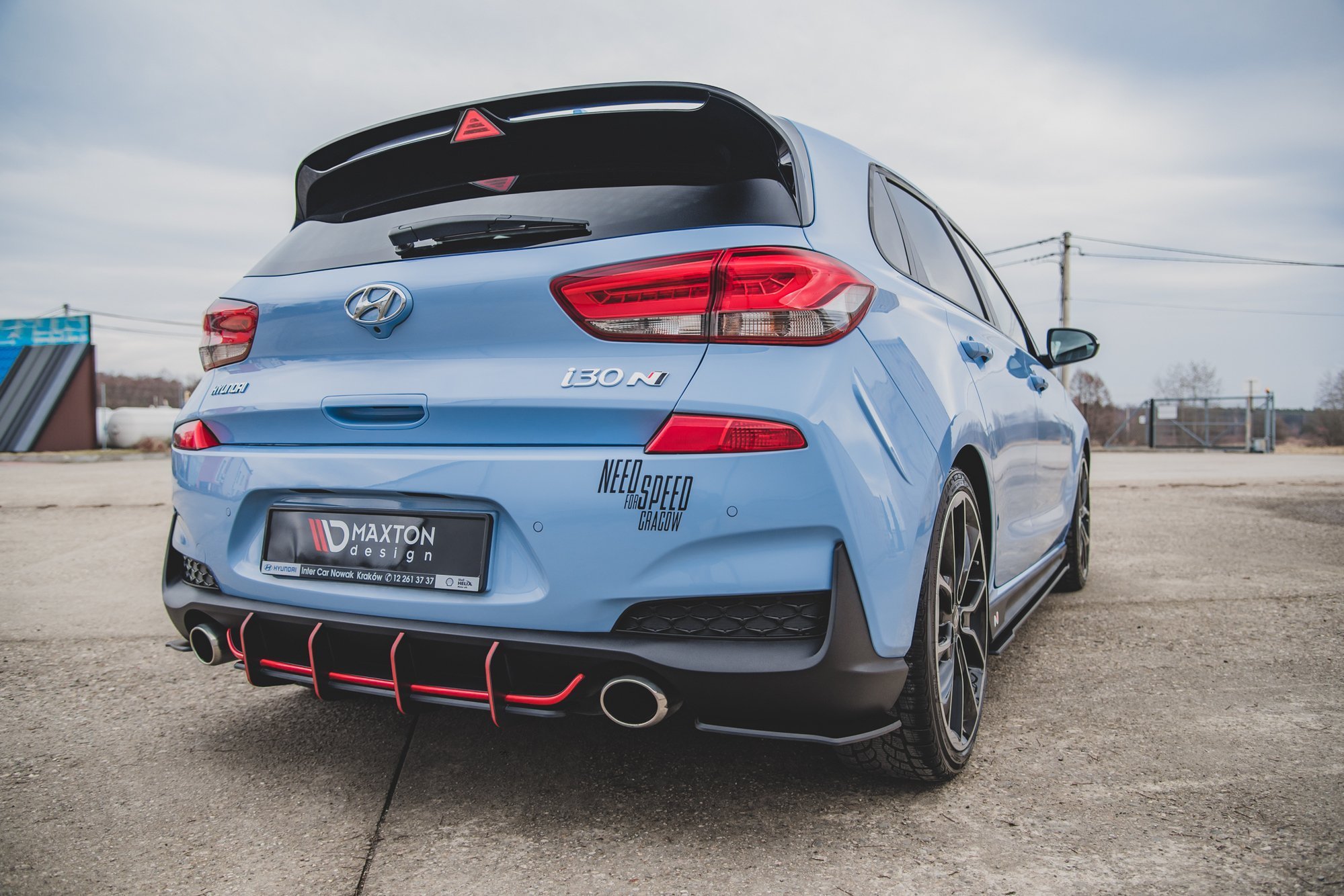 Street Pro Rear Diffuser V.1 Hyundai I30 N Mk3 Hatchback - Image 11