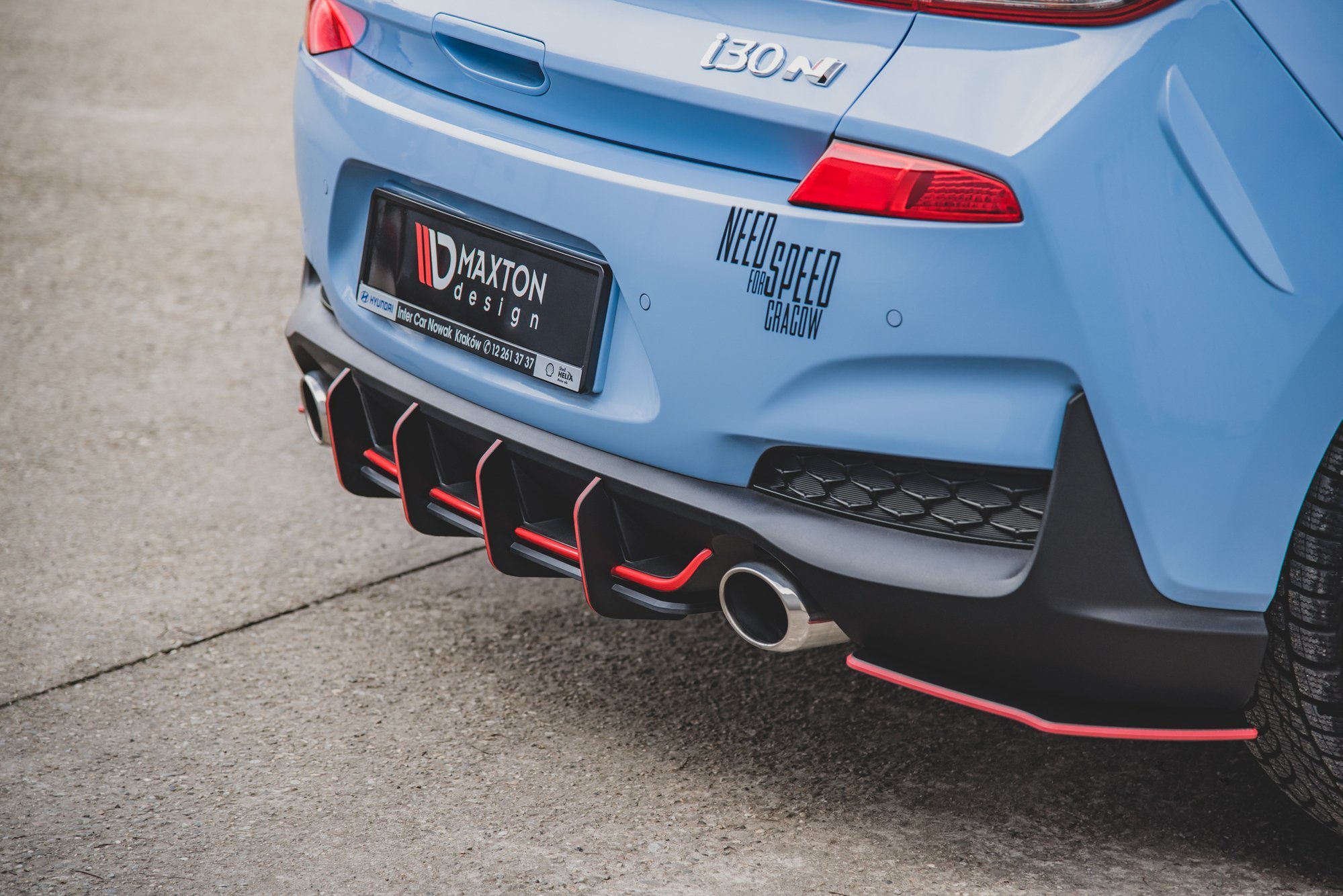 Street Pro Rear Diffuser V.1 Hyundai I30 N Mk3 Hatchback - Image 13