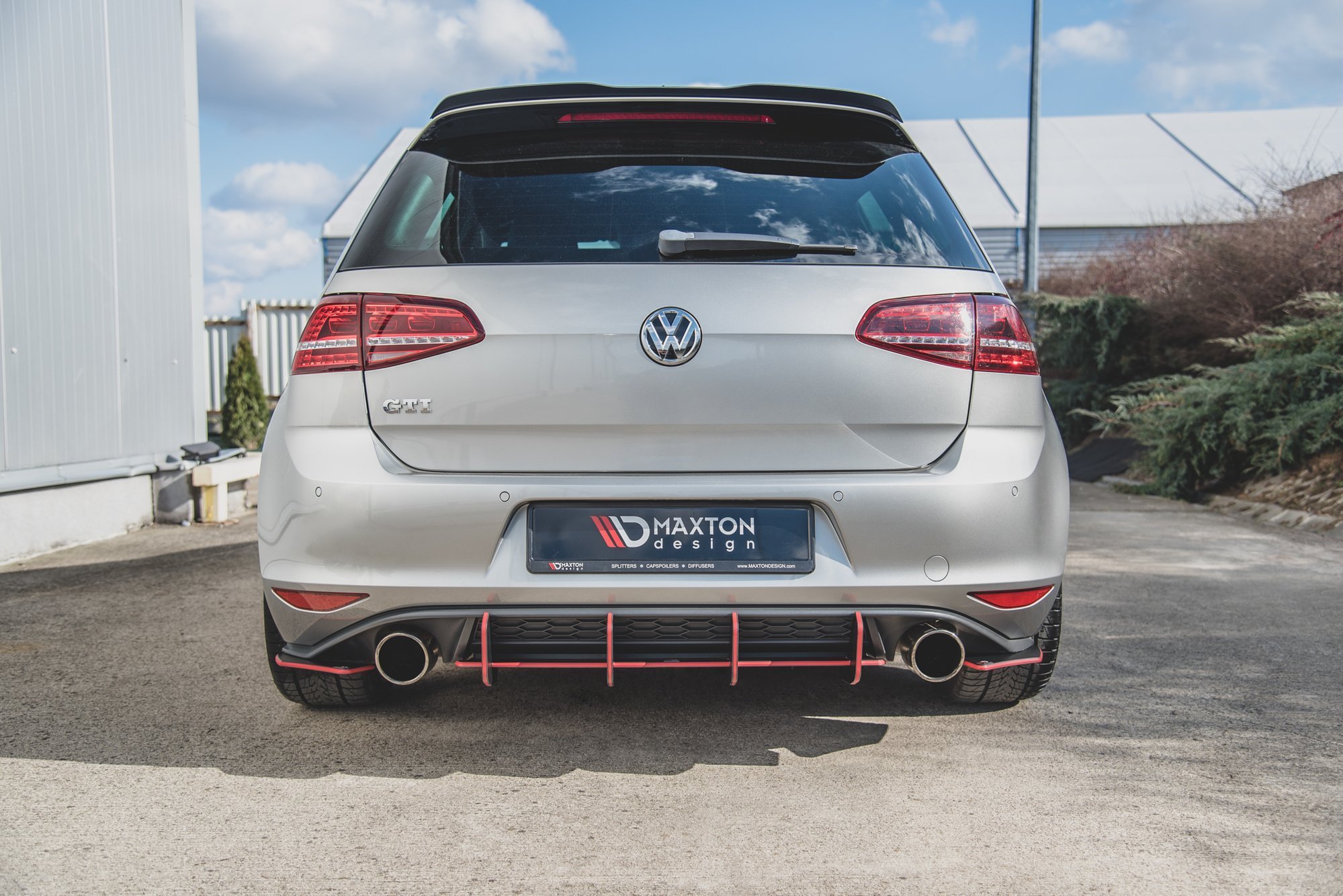 Street Pro Rear Diffuser V.2 VW Golf 7 GTI - Image 8