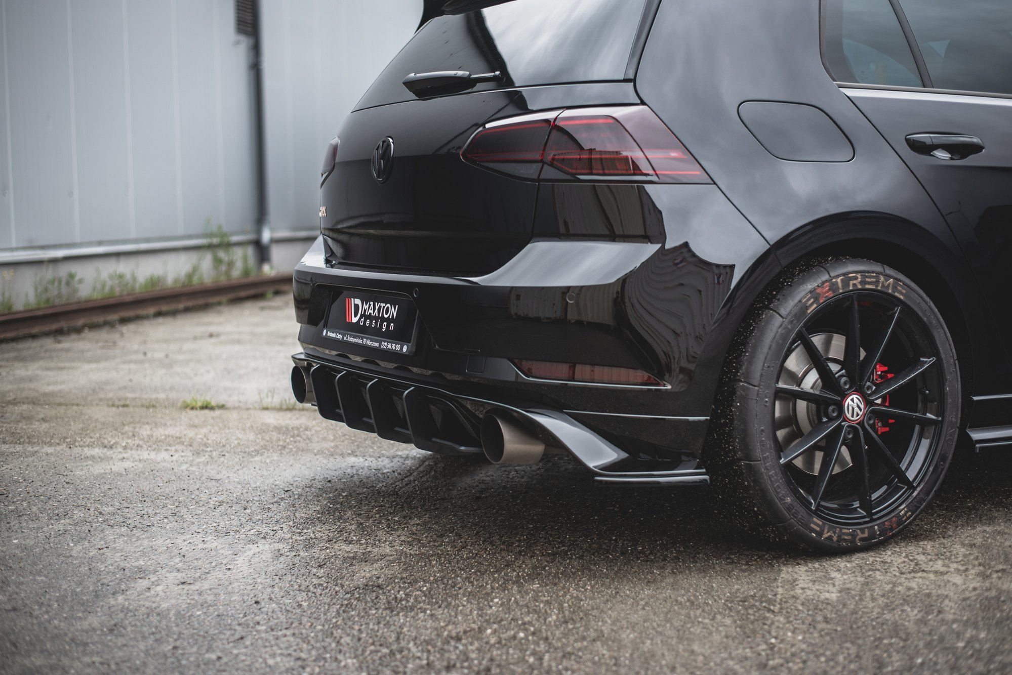 Street Pro Rear Diffuser VW Golf 7 GTI TCR - Image 3