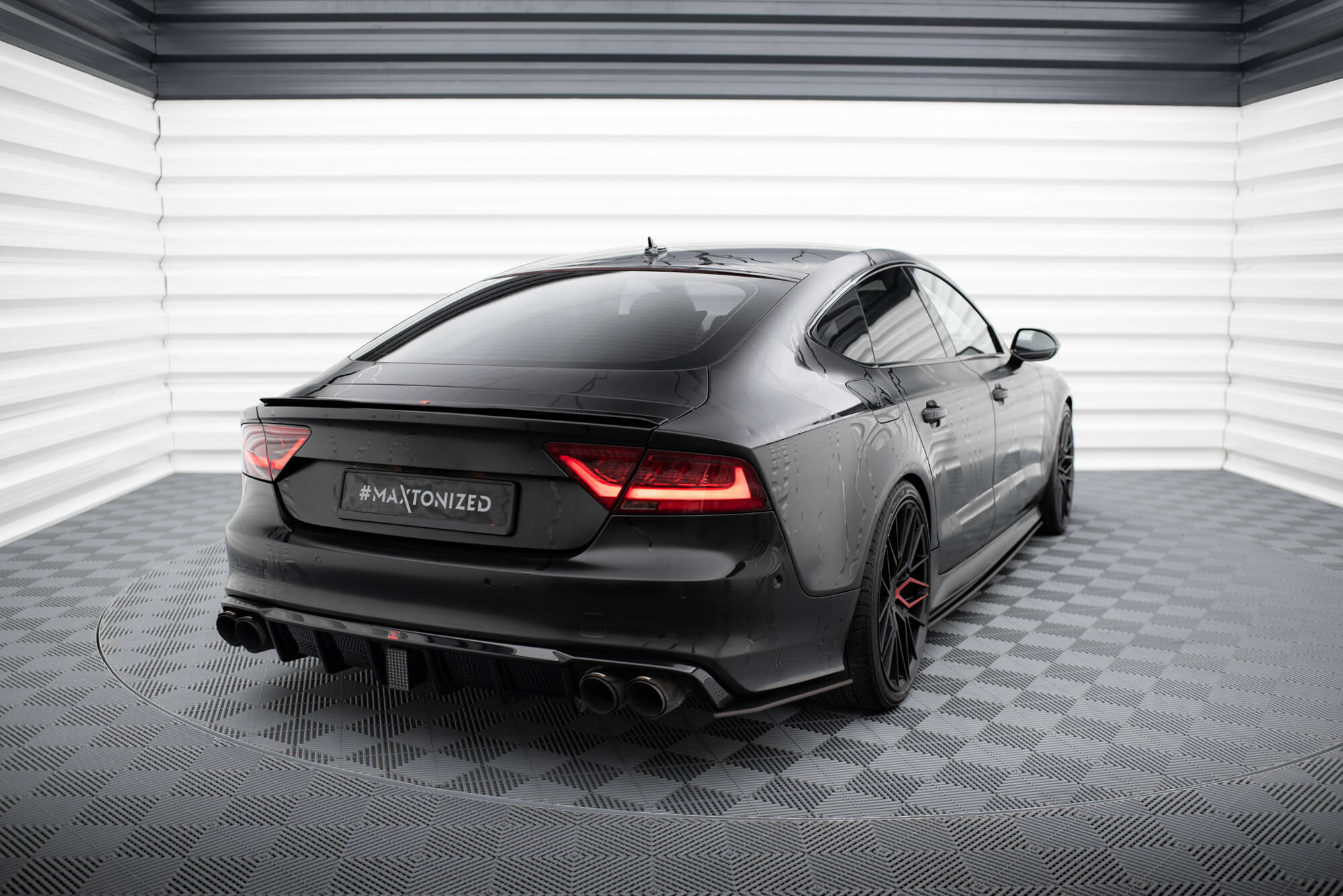 Street Pro Rear Side Splitters Audi A7 S-Line C7 - Image 2