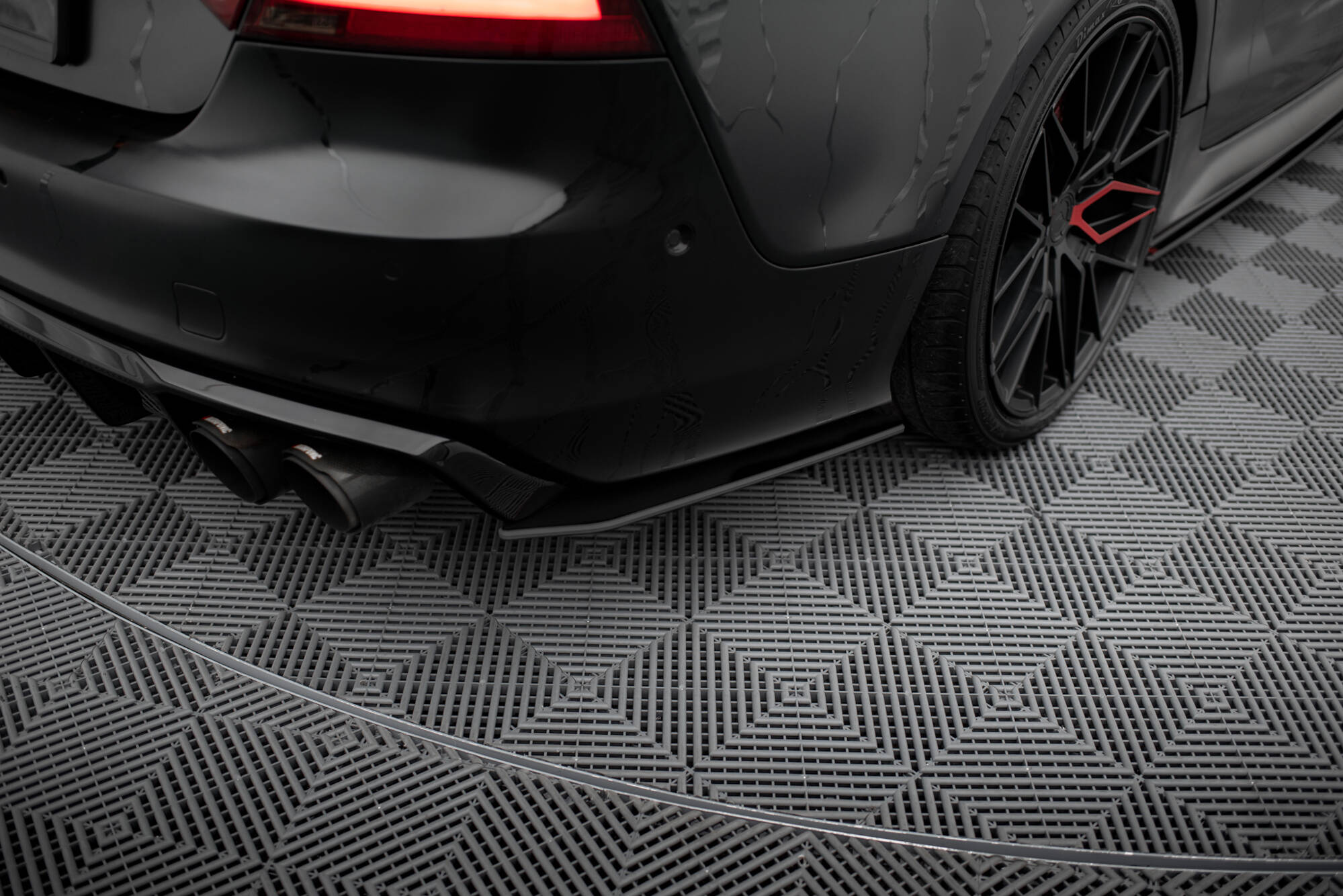 Street Pro Rear Side Splitters Audi A7 S-Line C7