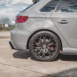 Alternative view of Street Pro Rear Side Splitters Audi RS3 8V Sportback