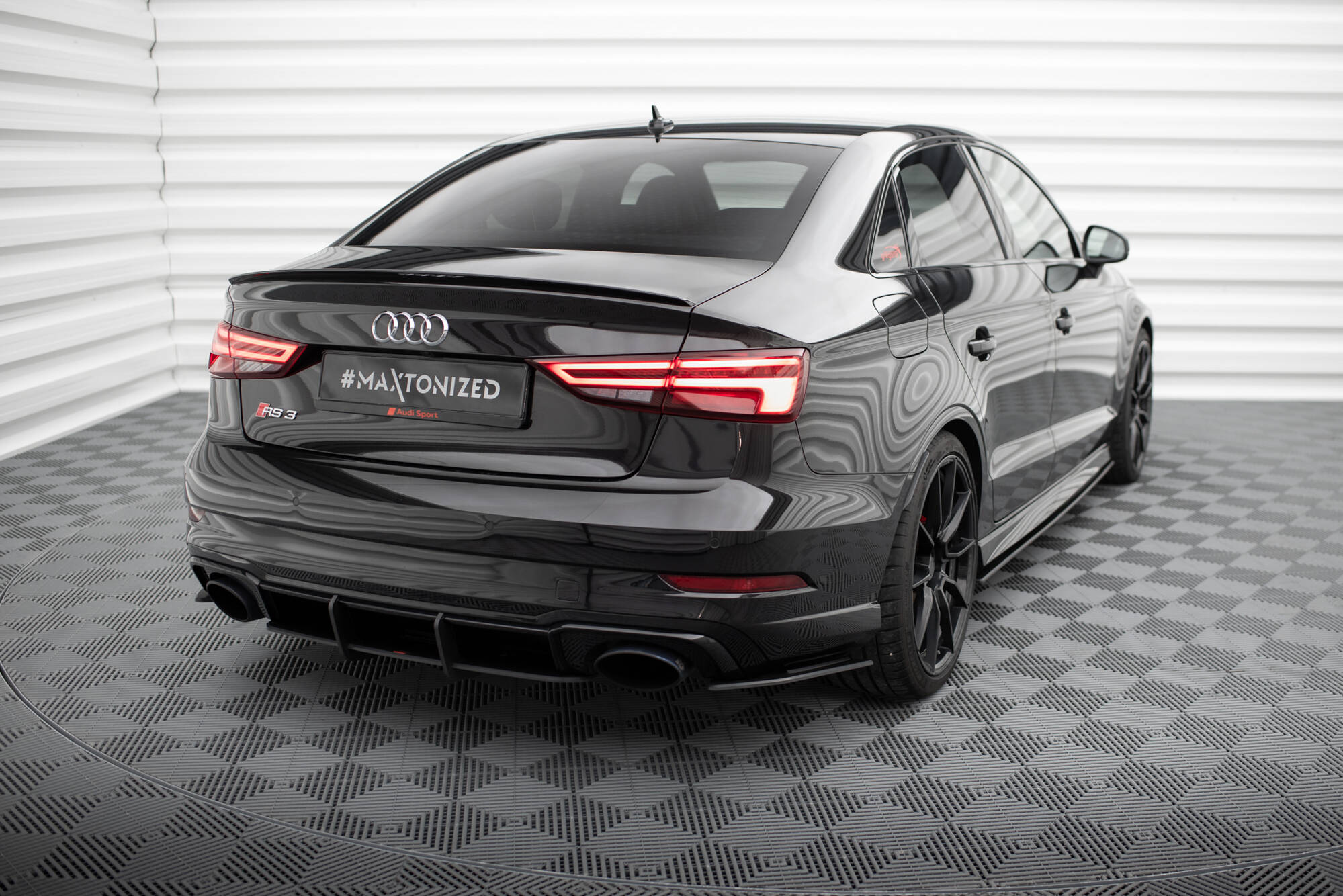 Street Pro Rear Side Splitters Audi RS3 Sedan 8V Facelift - Image 2