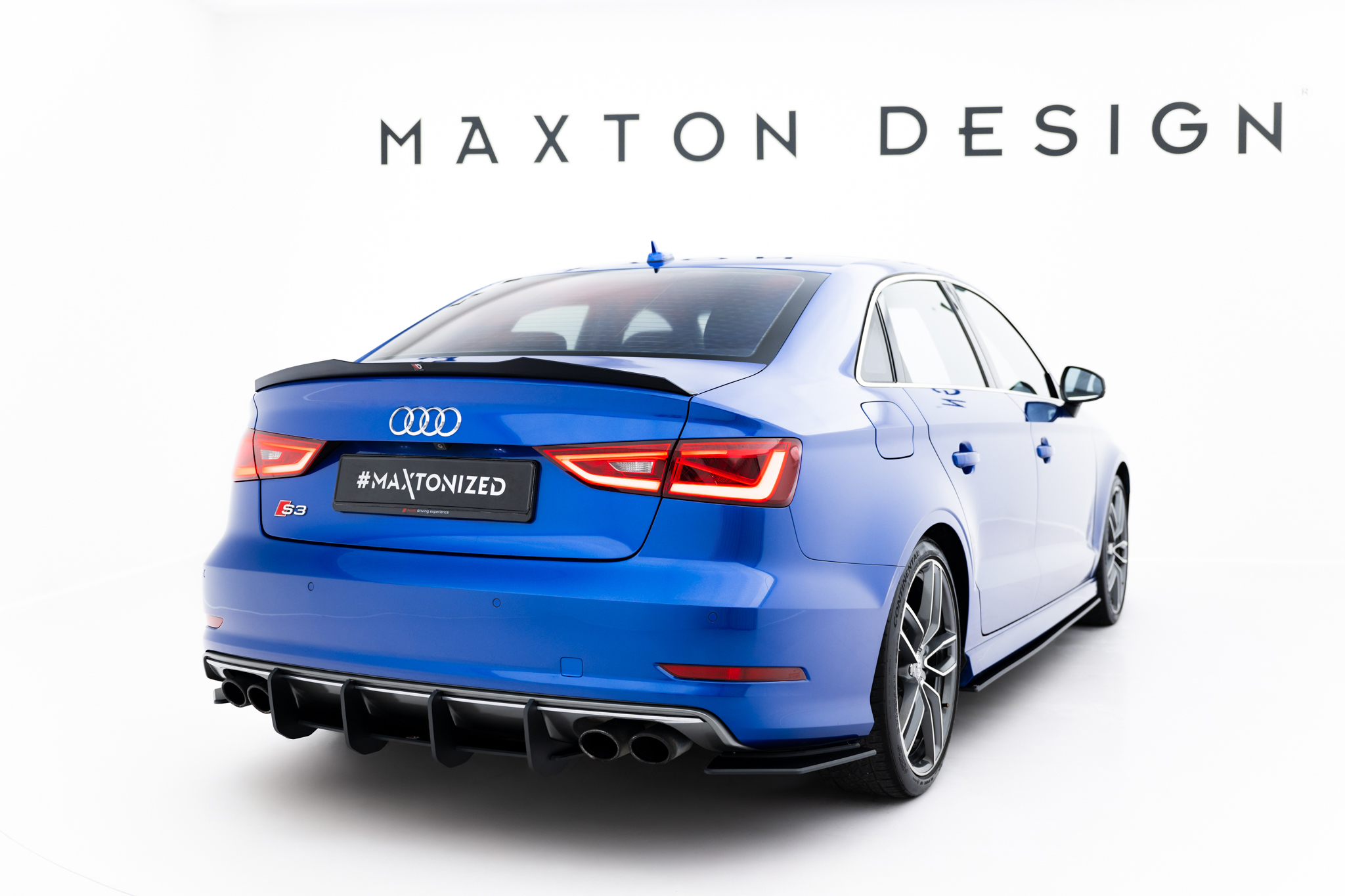 Street Pro Rear Side Splitters Audi S3 Sedan 8V - Image 3