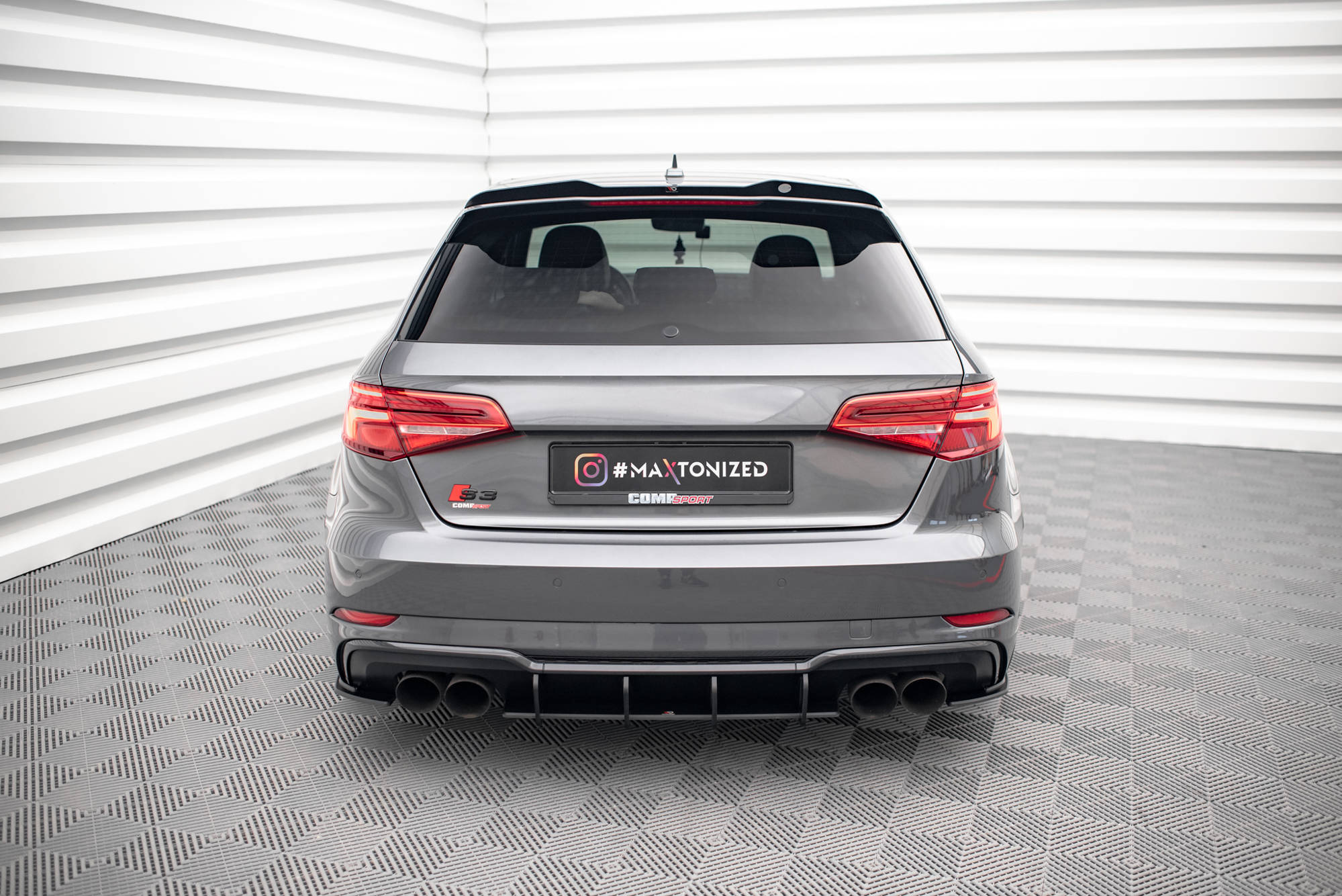 Street Pro Rear Side Splitters Audi S3 Sportback 8V Facelift - Image 3