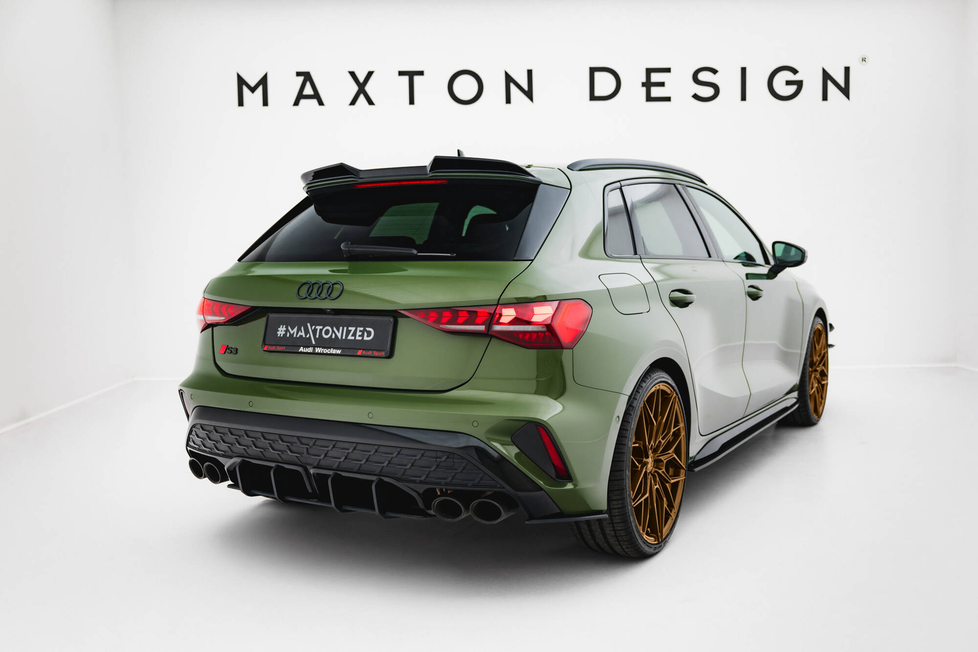 Street Pro Rear Side Splitters Audi S3 Sportback 8Y Facelift - Image 2
