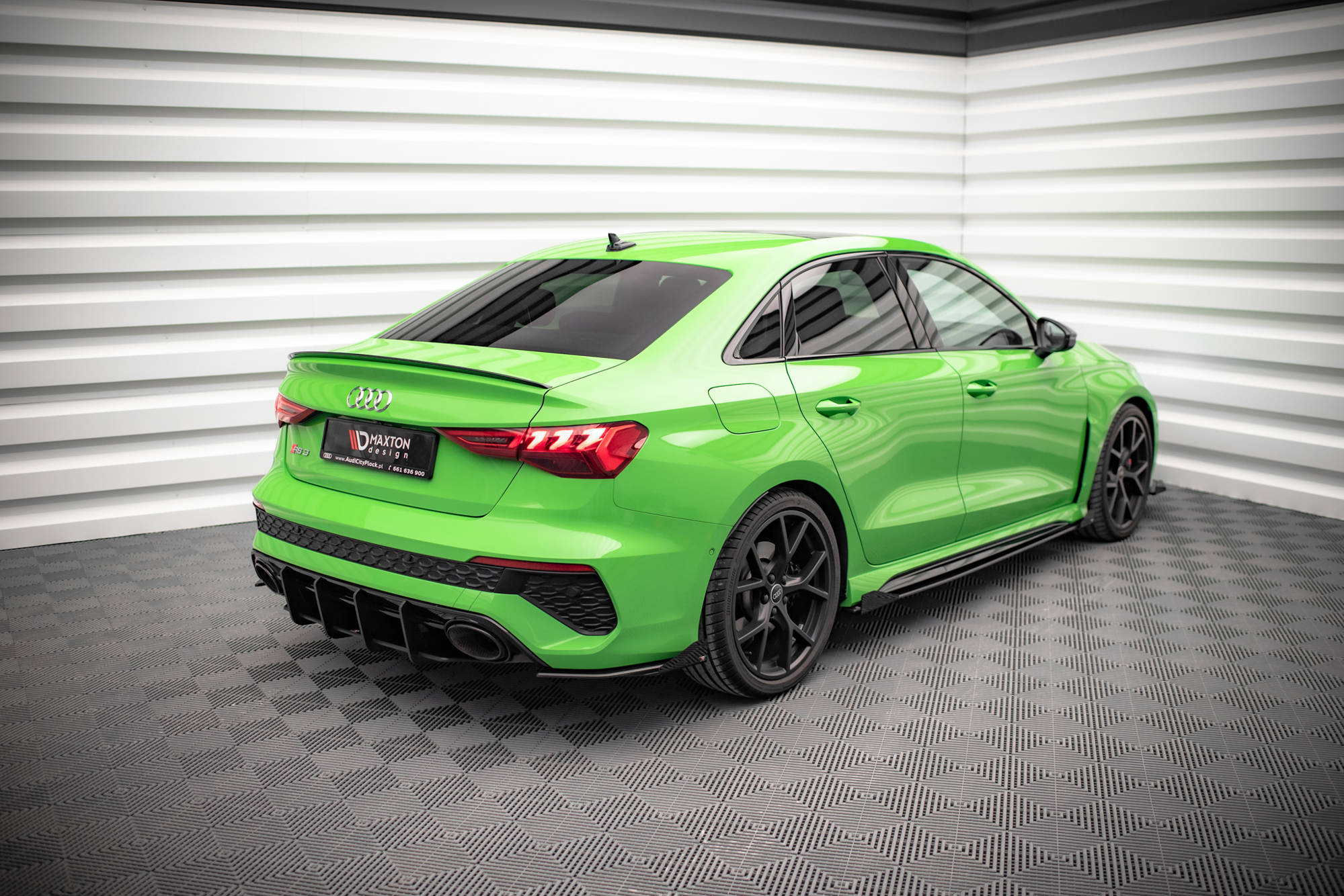 Street Pro Rear Side Splitters + Flaps Audi RS3 Sedan 8Y - Image 3