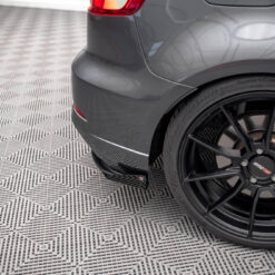 Alternative view of Street Pro Rear Side Splitters + Flaps Audi S3 Sportback 8V Facelift