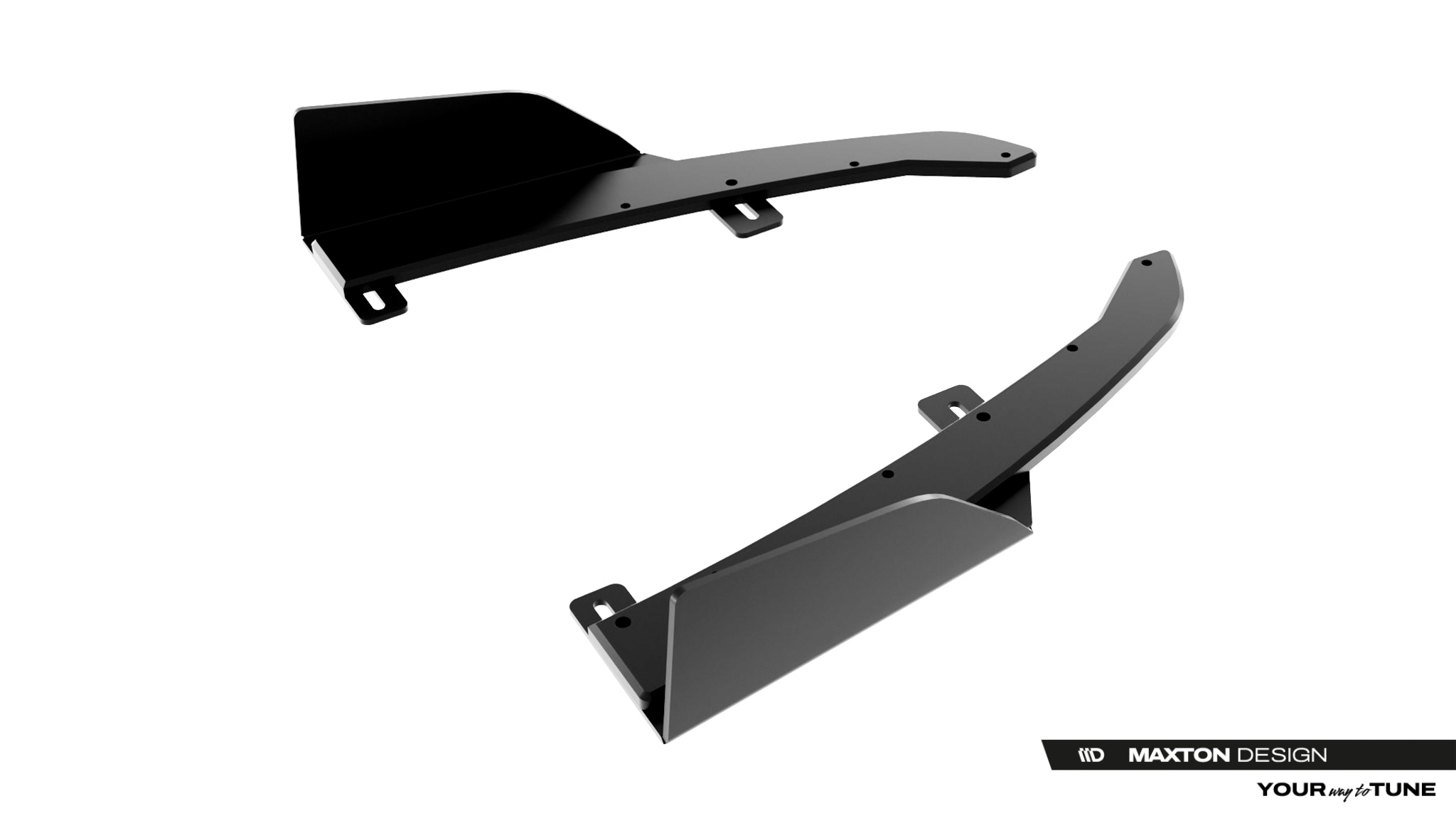 Street Pro Rear Side Splitters + Flaps Audi S5 Sedan / Avant B10 - Image 6