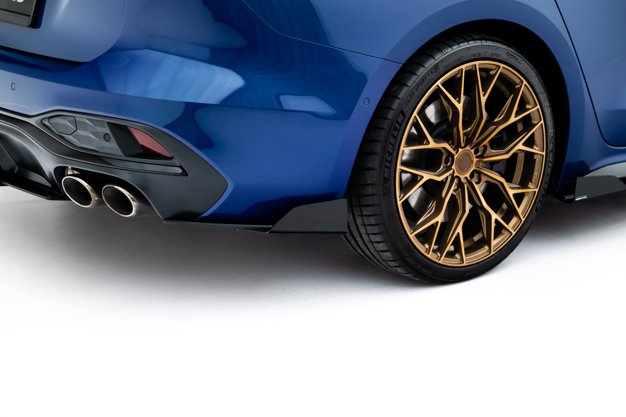 Street Pro Rear Side Splitters + Flaps Audi S5 Sedan / Avant B10 - Image 4