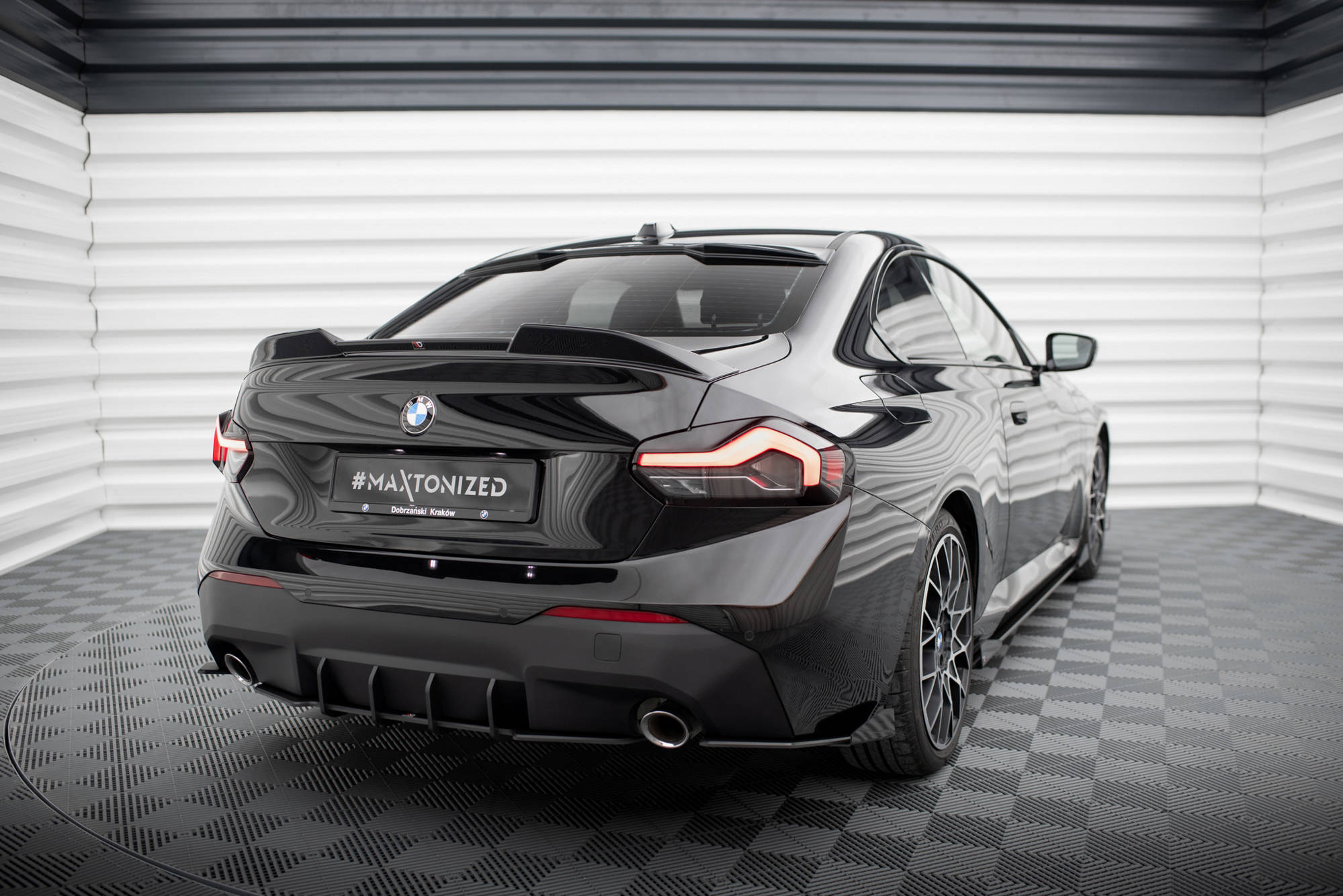 Street Pro Rear Side Splitters + Flaps BMW 2 Coupe G42 - Image 3