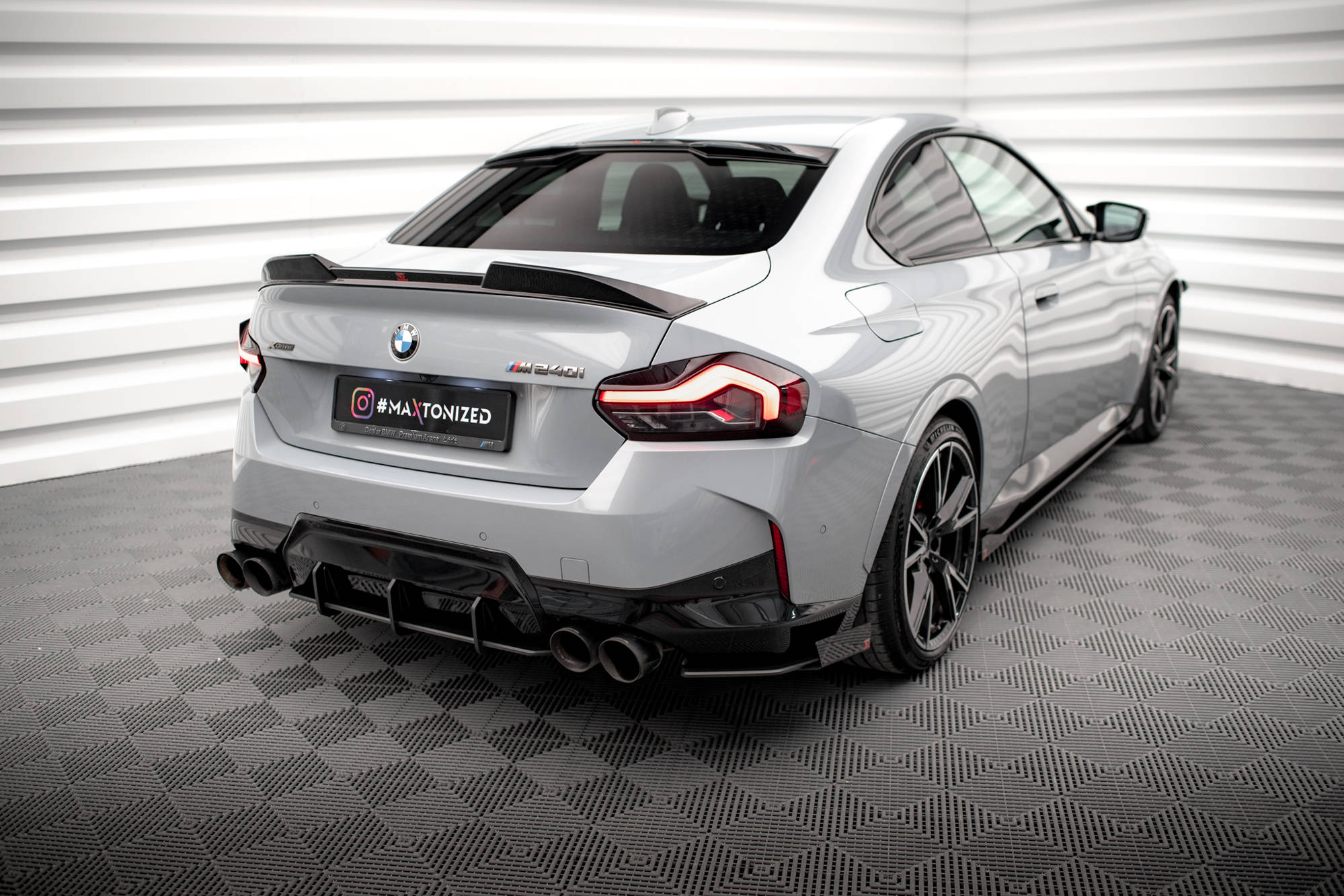 Street Pro Rear Side Splitters + Flaps BMW 2 Coupe M240i G42 - Image 2
