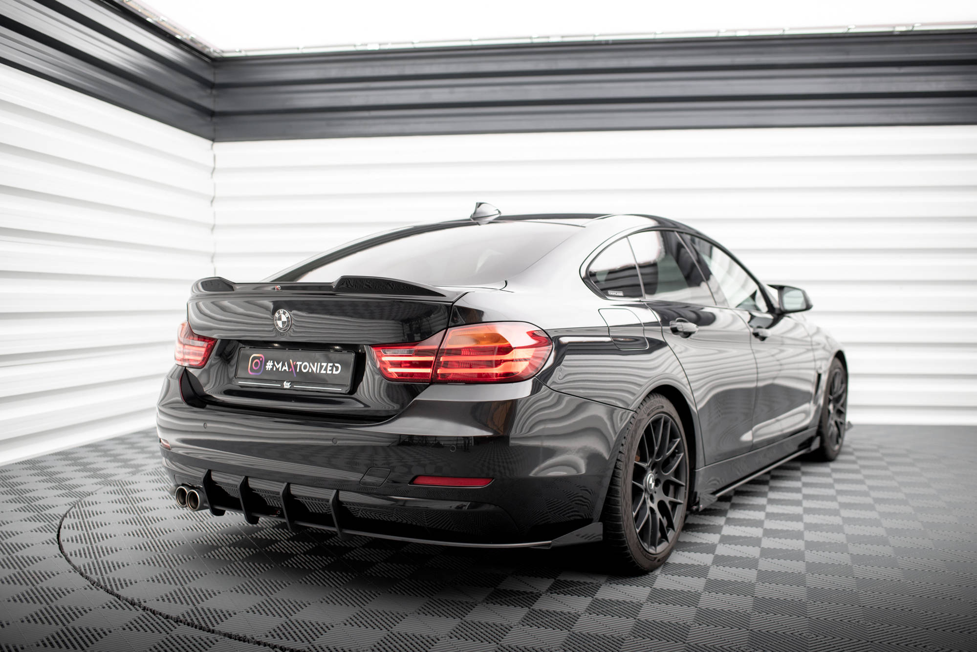 Street Pro Rear Side Splitters + Flaps BMW 4 Gran Coupe F36 - Image 3