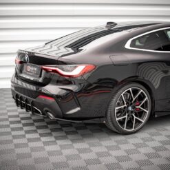 Alternative view of Street Pro Rear Side Splitters + Flaps BMW 4 M-Pack G22 / G23 / G22 Facelift / G23 Facelift