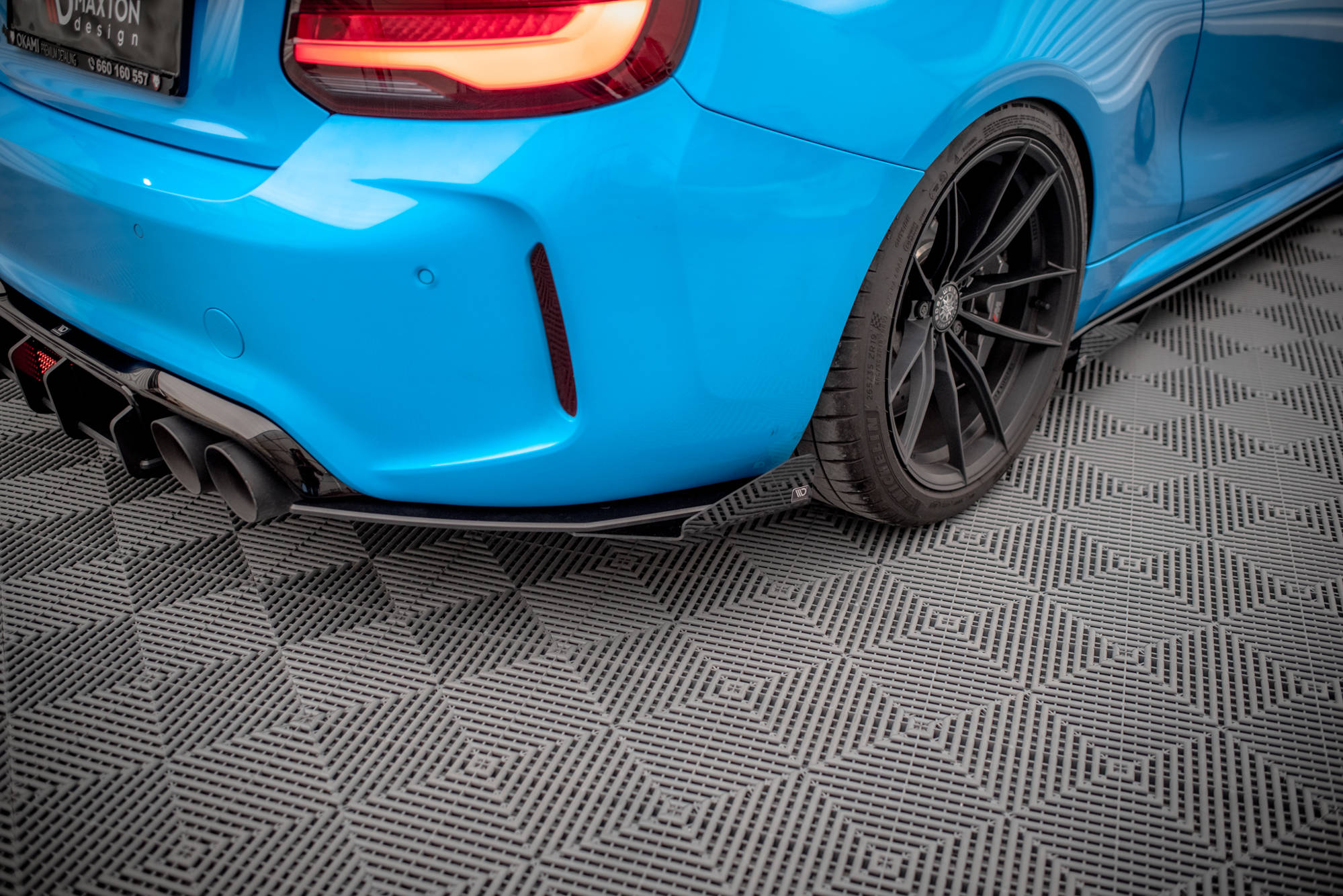 Street Pro Rear Side Splitters + Flaps BMW M2 F87