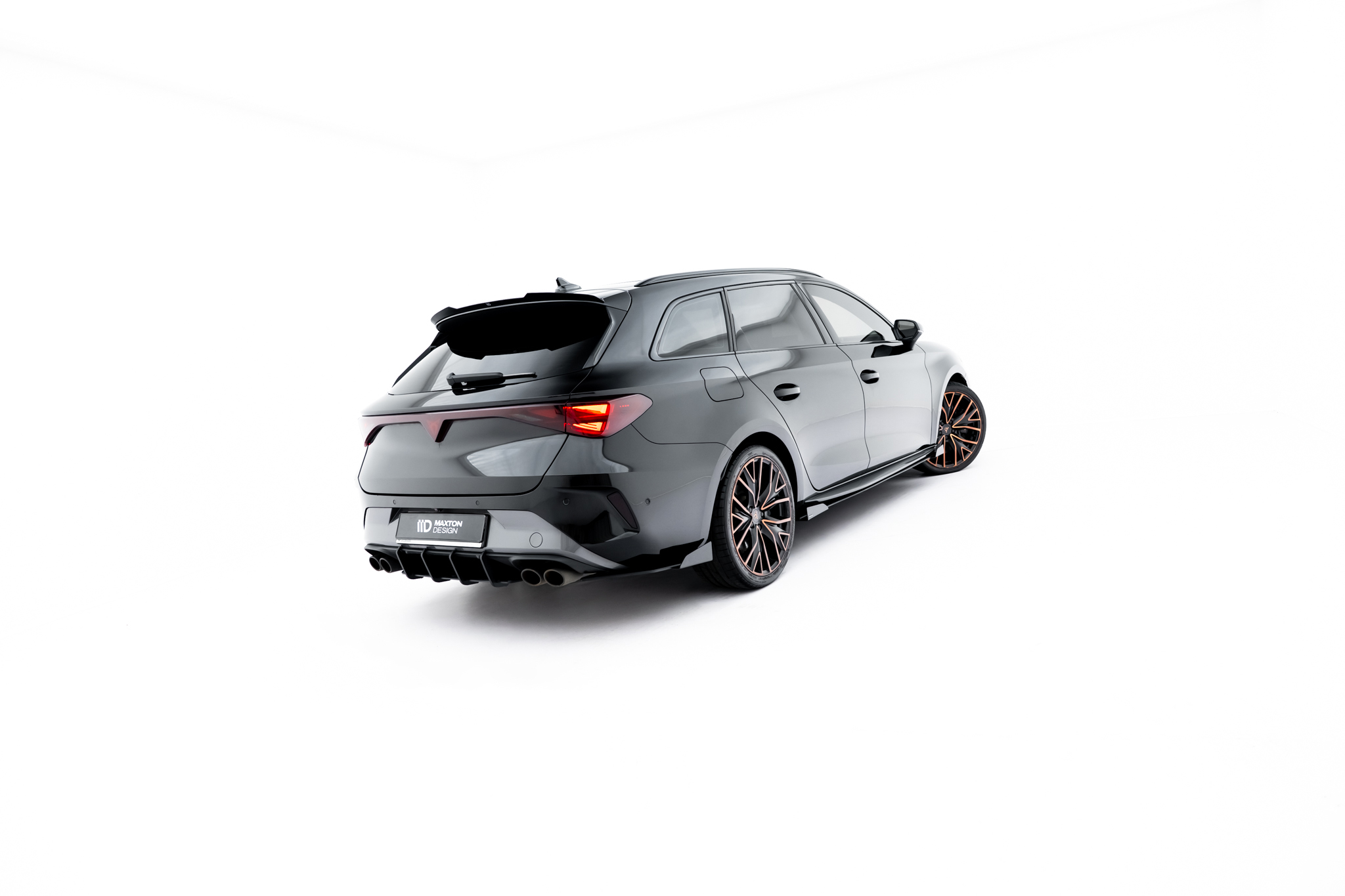 Street Pro Rear Side Splitters + Flaps Cupra Leon ST Mk1 Facelift - Image 2