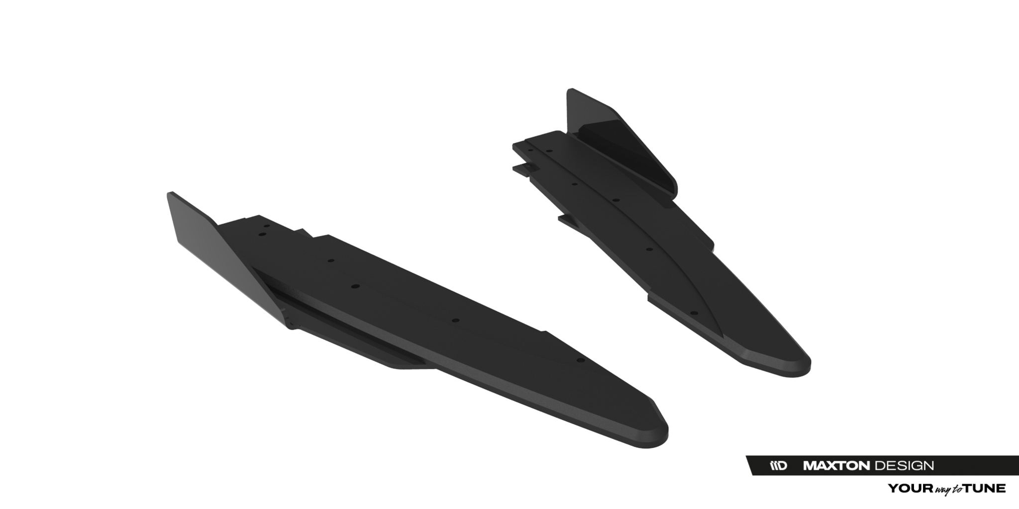 Street Pro Rear Side Splitters + Flaps Ford Mustang Dark Horse Mk7 - Image 6