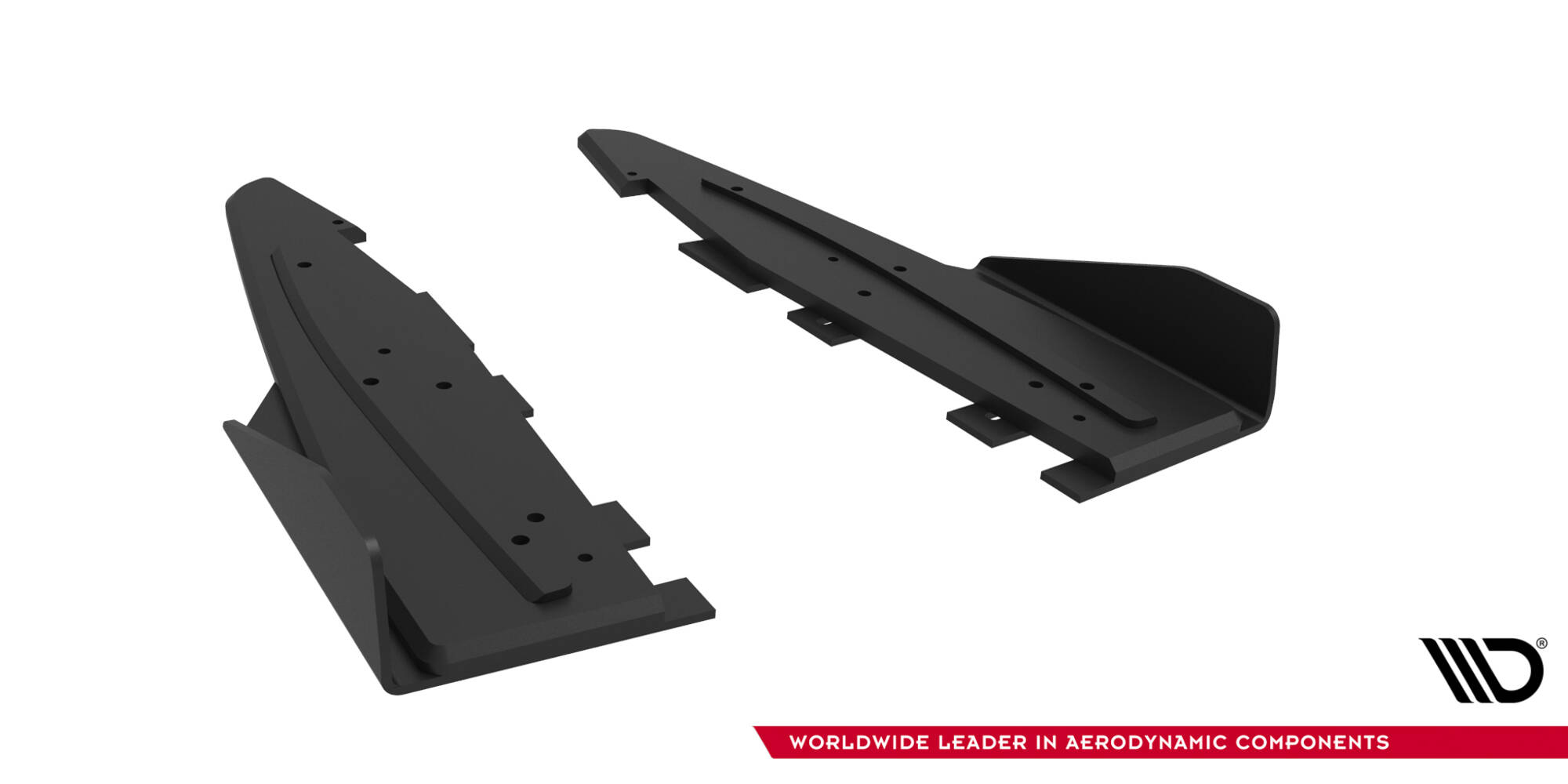 Street Pro Rear Side Splitters + Flaps Ford Mustang GT Mk6 - Image 4