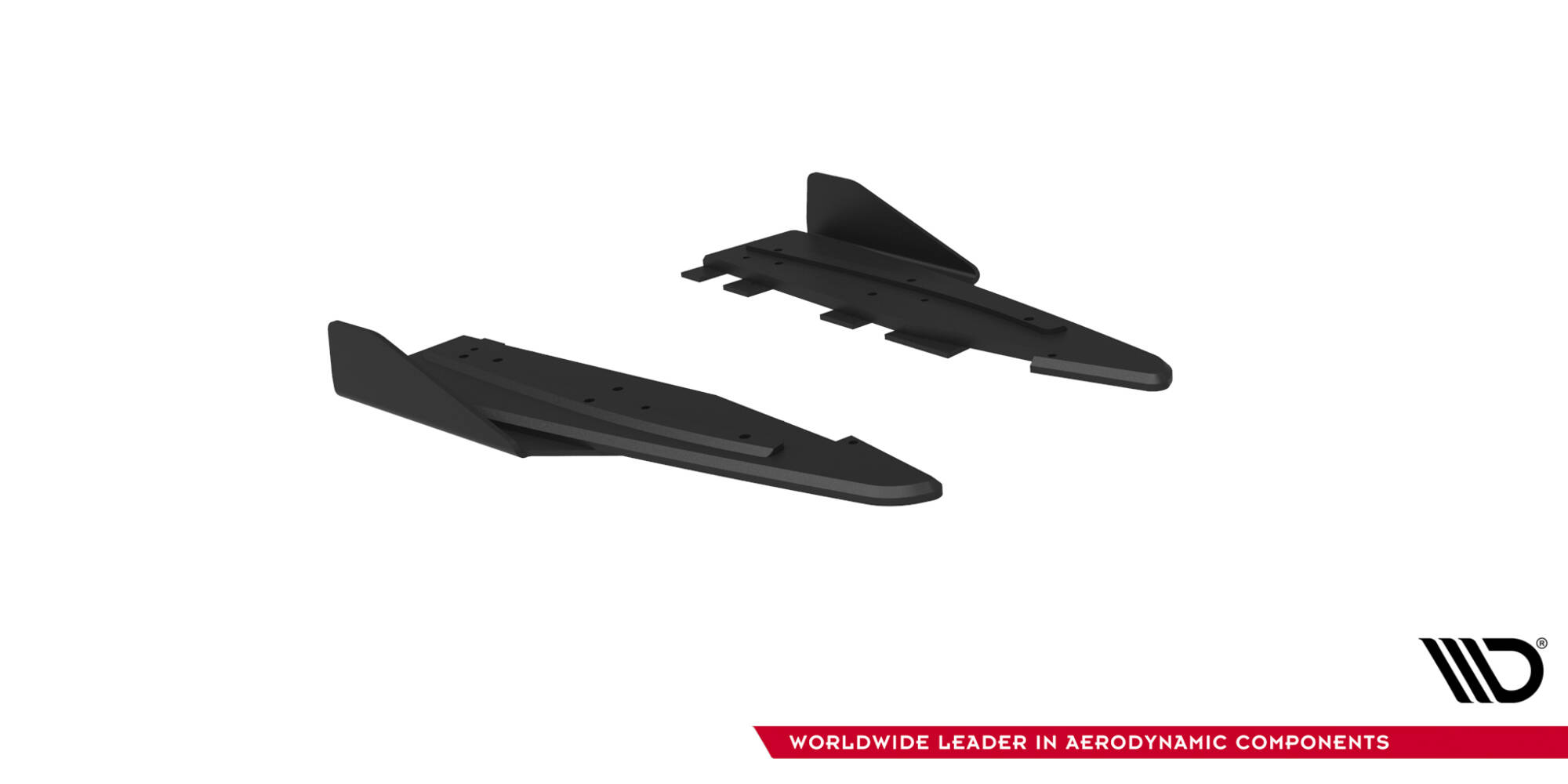 Street Pro Rear Side Splitters + Flaps Ford Mustang GT Mk6 - Image 5