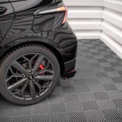 Alternative view of Street Pro Rear Side Splitters + Flaps Hyundai I20 N Mk3