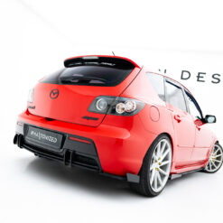 Alternative view of Street Pro Rear Side Splitters + Flaps Mazda 3 MPS Mk1 EU Version
