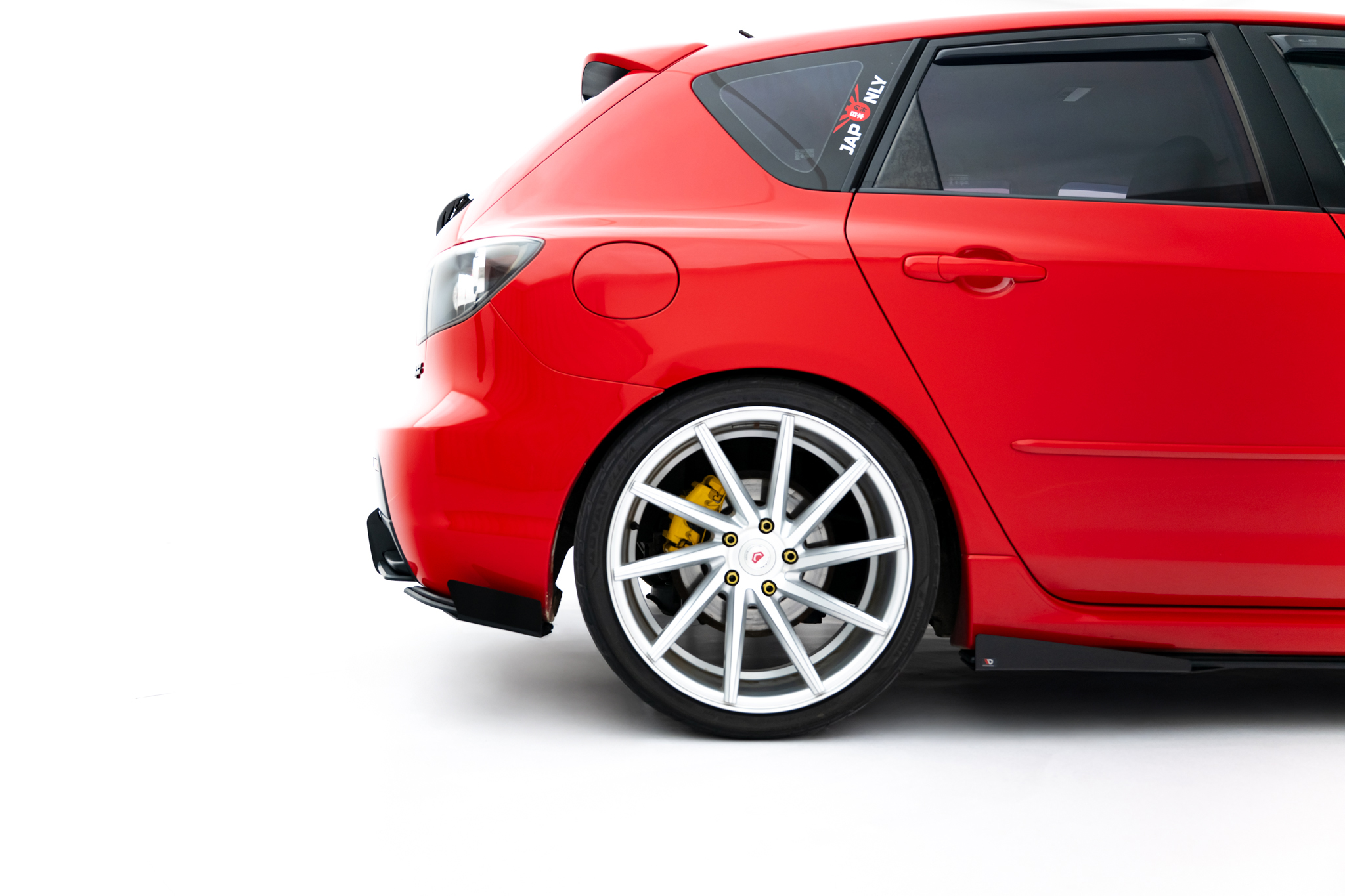 Street Pro Rear Side Splitters + Flaps Mazda 3 MPS Mk1 EU Version - Image 3