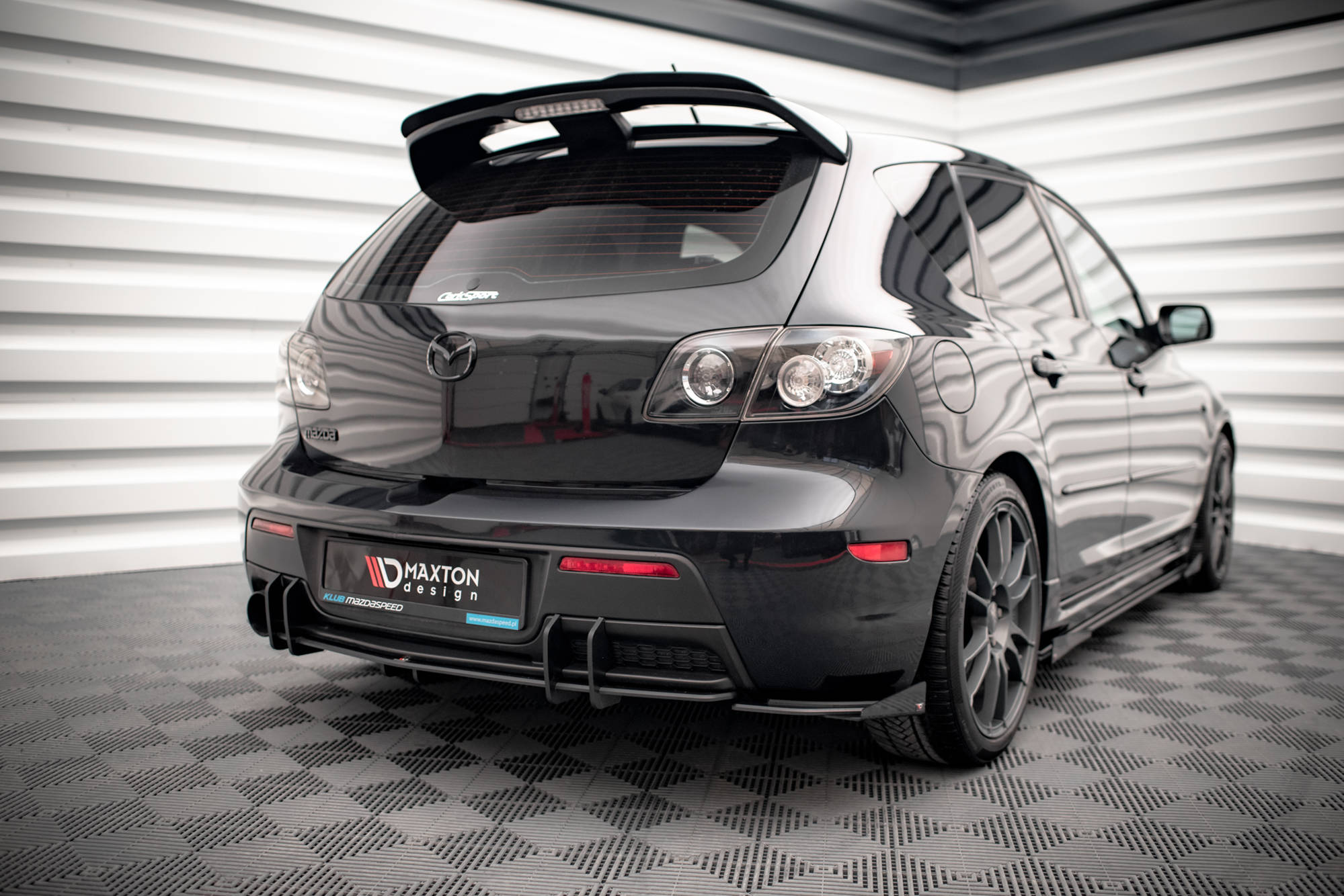 Street Pro Rear Side Splitters + Flaps Mazda 3 MPS Mk1 US-Spec Version - Image 2