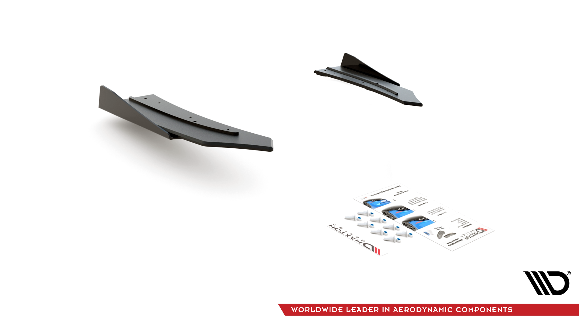 Street Pro Rear Side Splitters + Flaps Mercedes-AMG C43 Coupe C205 - Image 5
