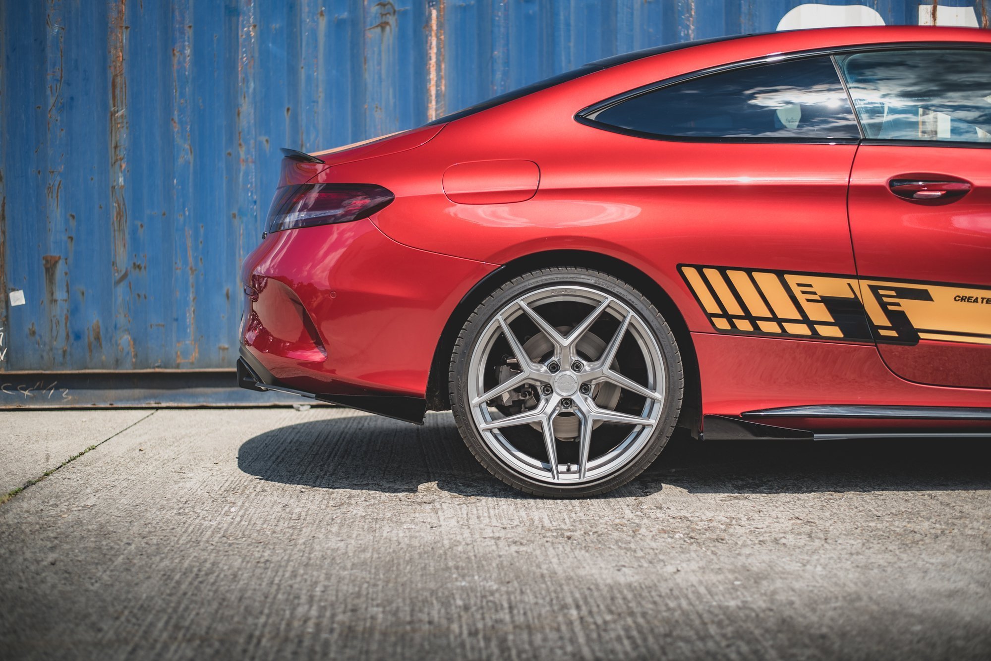 Street Pro Rear Side Splitters + Flaps Mercedes-AMG C43 Coupe C205 - Image 3