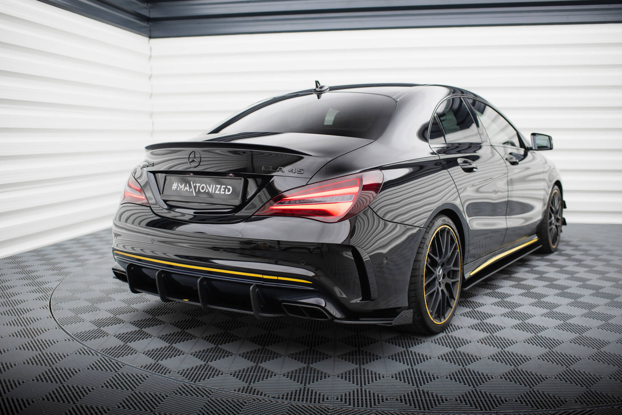 Street Pro Rear Side Splitters + Flaps Mercedes-AMG CLA 45 C117 Facelift - Image 2