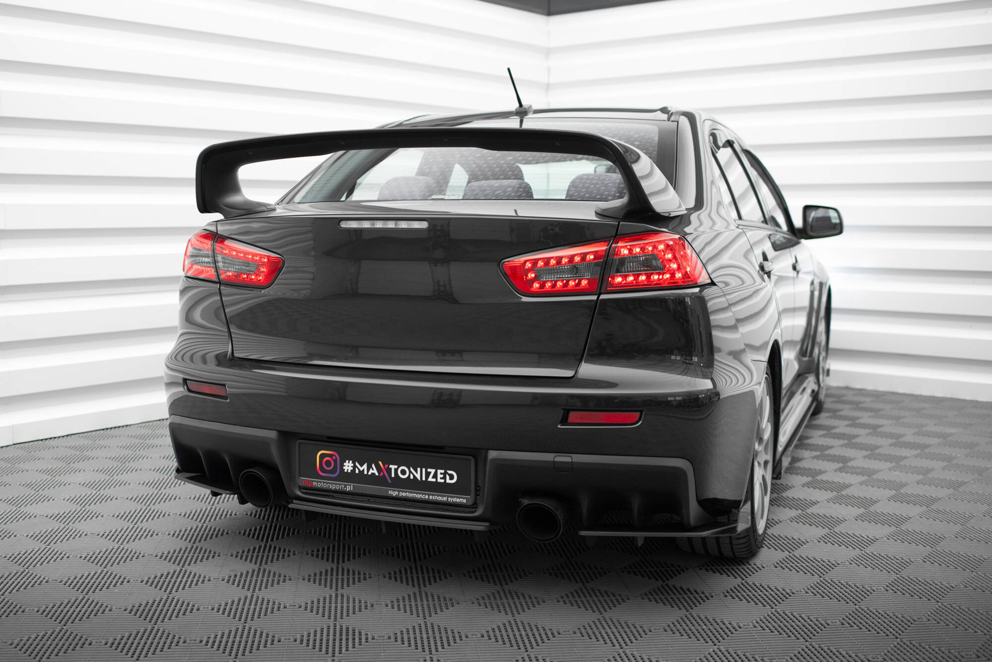 Street Pro Rear Side Splitters + Flaps Mitsubishi Lancer EVO X - Image 4
