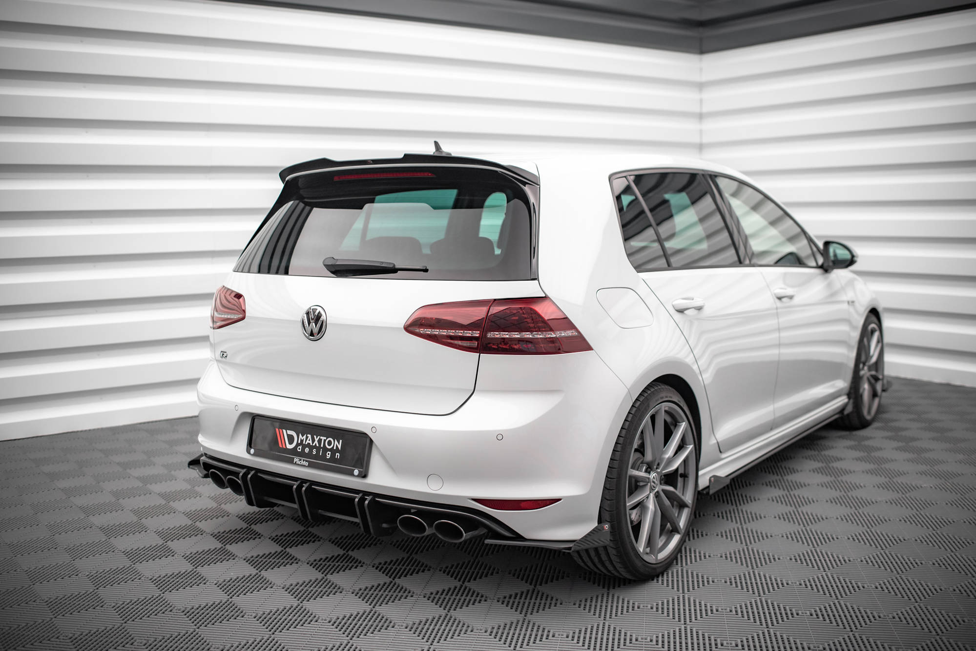 Street Pro Rear Side Splitters + Flaps Volkswagen Golf R Mk7 - Image 2