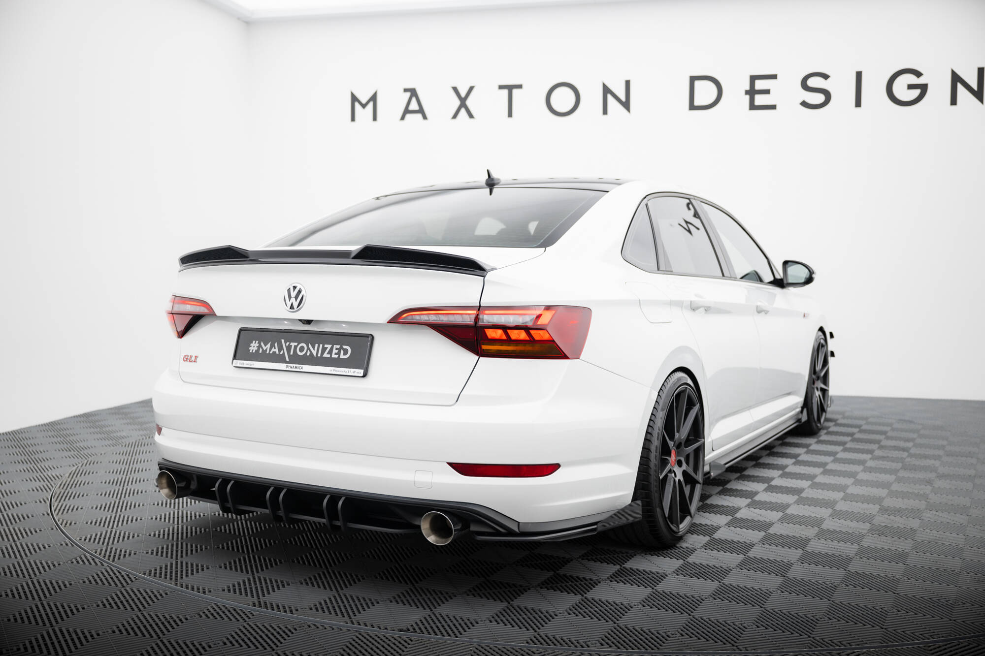 Street Pro Rear Side Splitters + Flaps Volkswagen Jetta GLI Mk7 - Image 2