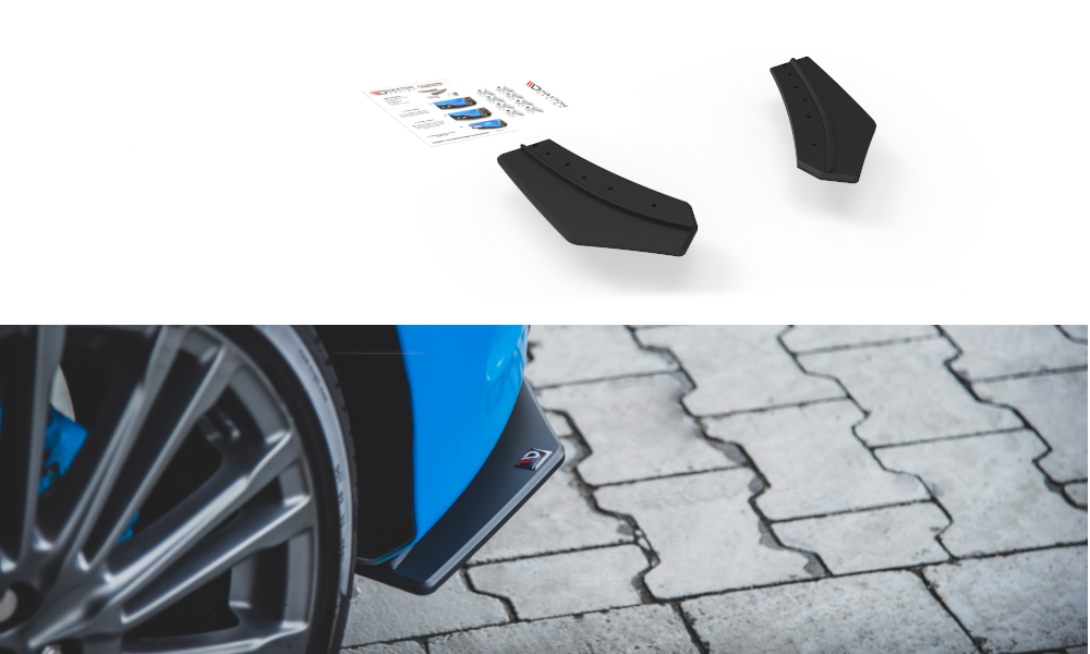 Street Pro Rear Side Splitters Ford Focus RS Mk3 - Image 5