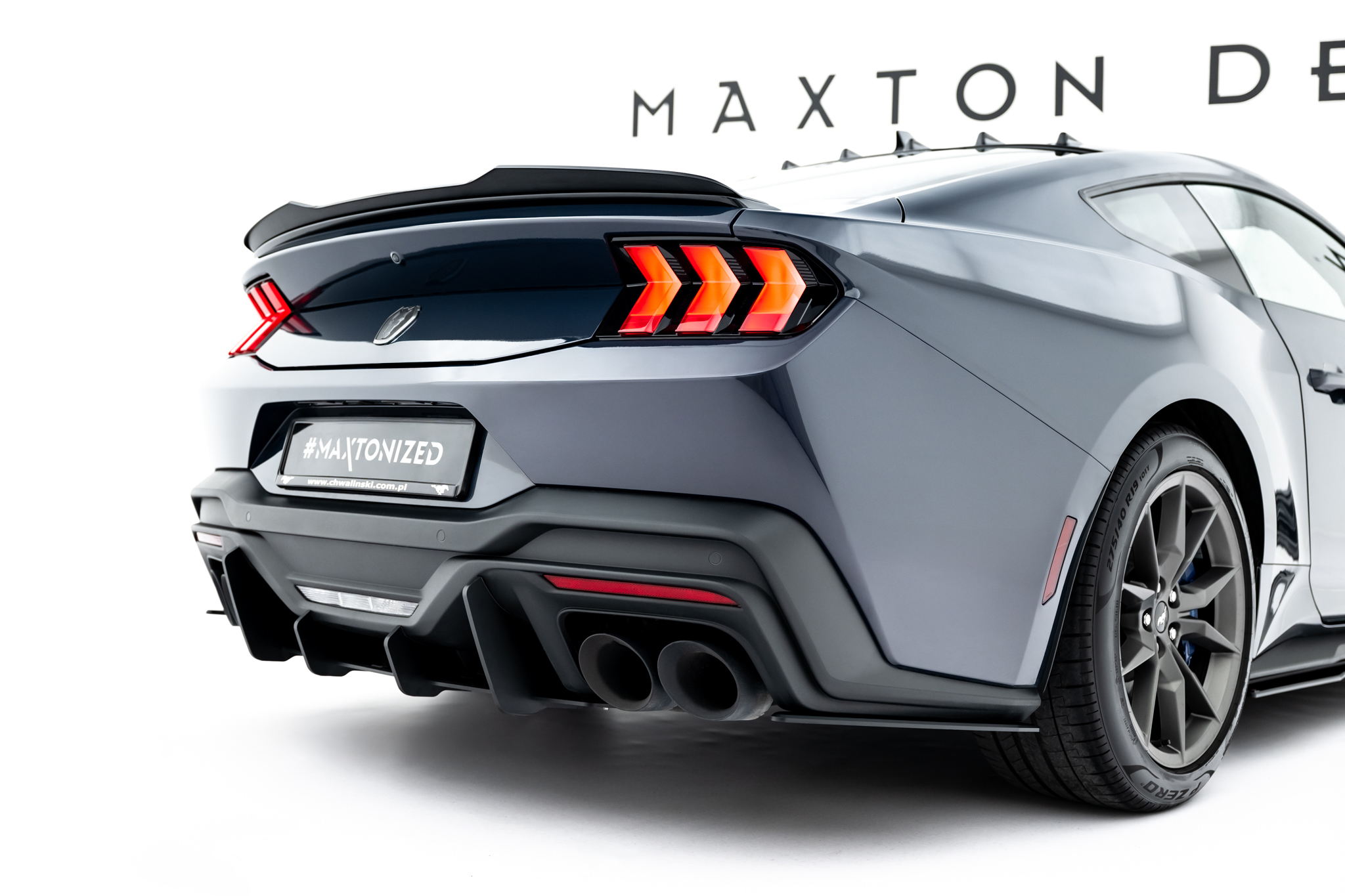 Street Pro Rear Side Splitters Ford Mustang Dark Horse Mk7 - Image 4