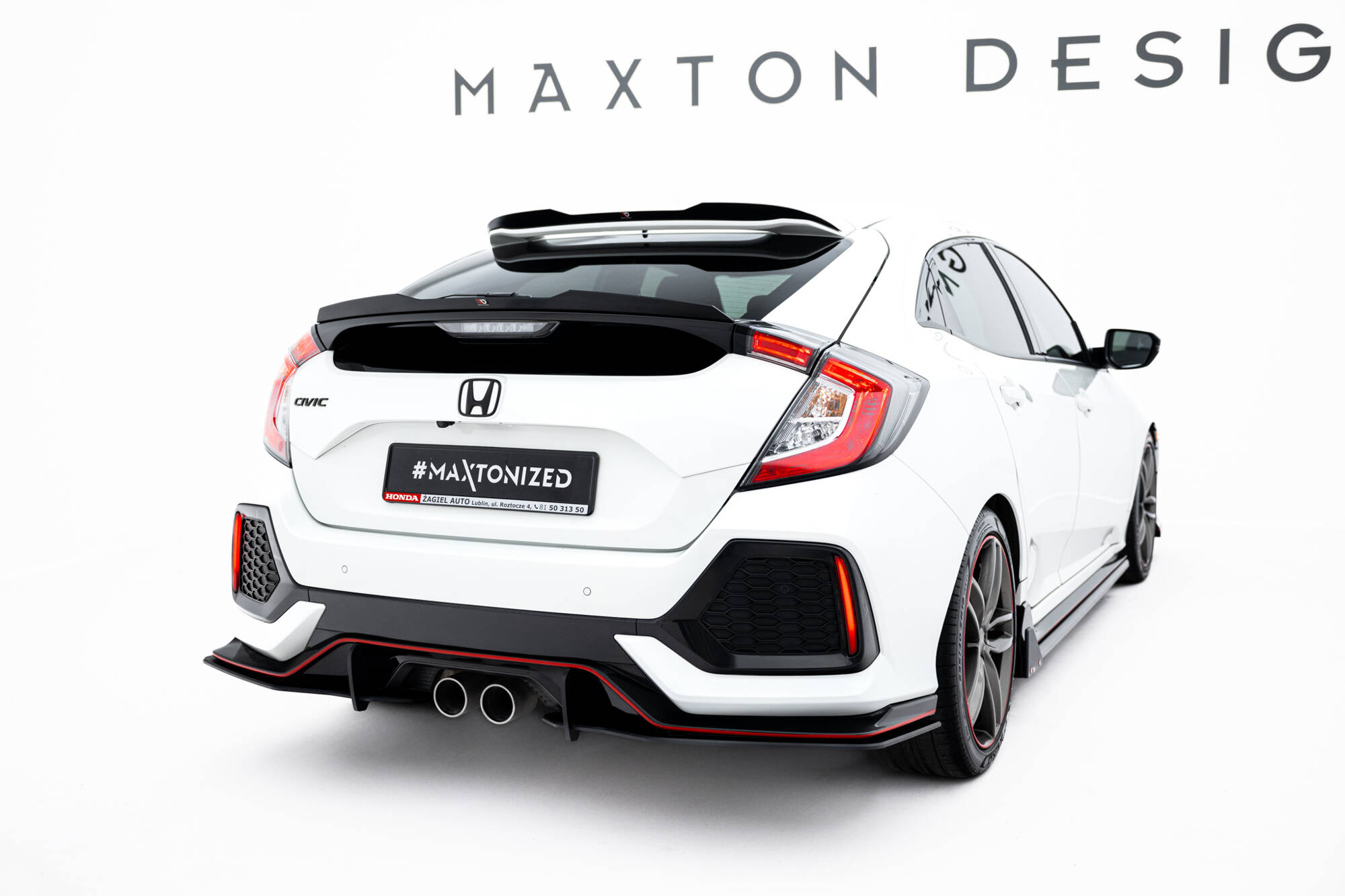 Street Pro Rear Side Splitters Honda Civic Sport Mk 10