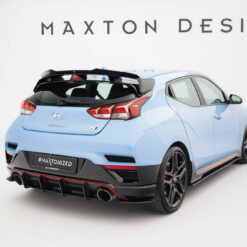 Alternative view of Street Pro Rear Side Splitters  Hyundai Veloster N Mk2