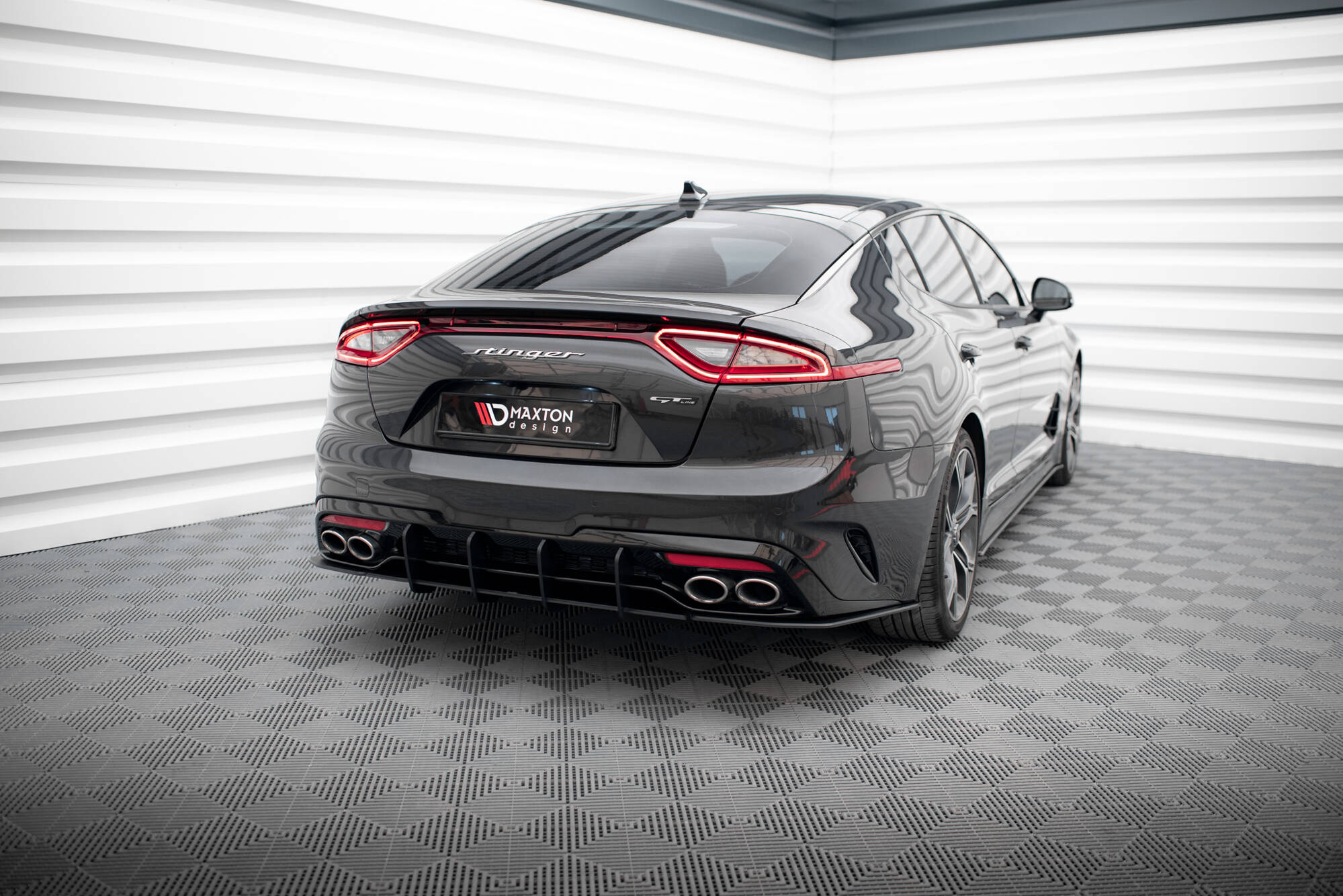 Street Pro Rear Side Splitters Kia Stinger GT / GT-Line Mk1 - Image 3