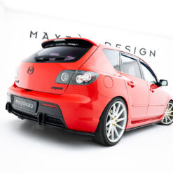 Alternative view of Street Pro Rear Side Splitters Mazda 3 MPS Mk1 EU Version