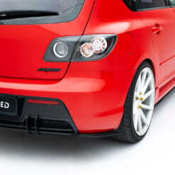 Street Pro Rear Side Splitters Mazda 3 MPS Mk1 EU Version