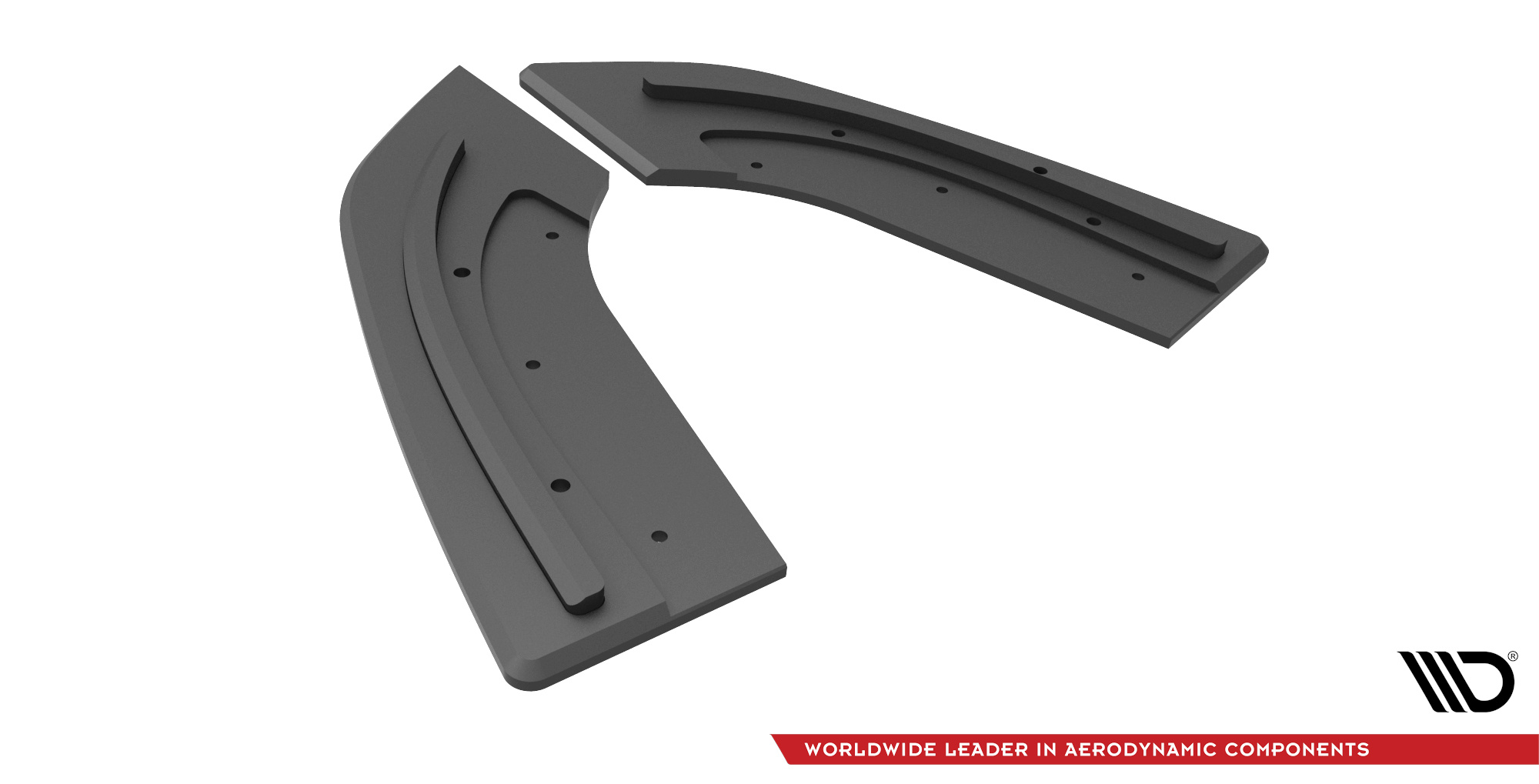 Street Pro Rear Side Splitters Mazda 3 MPS Mk1 US-Spec Version - Image 5