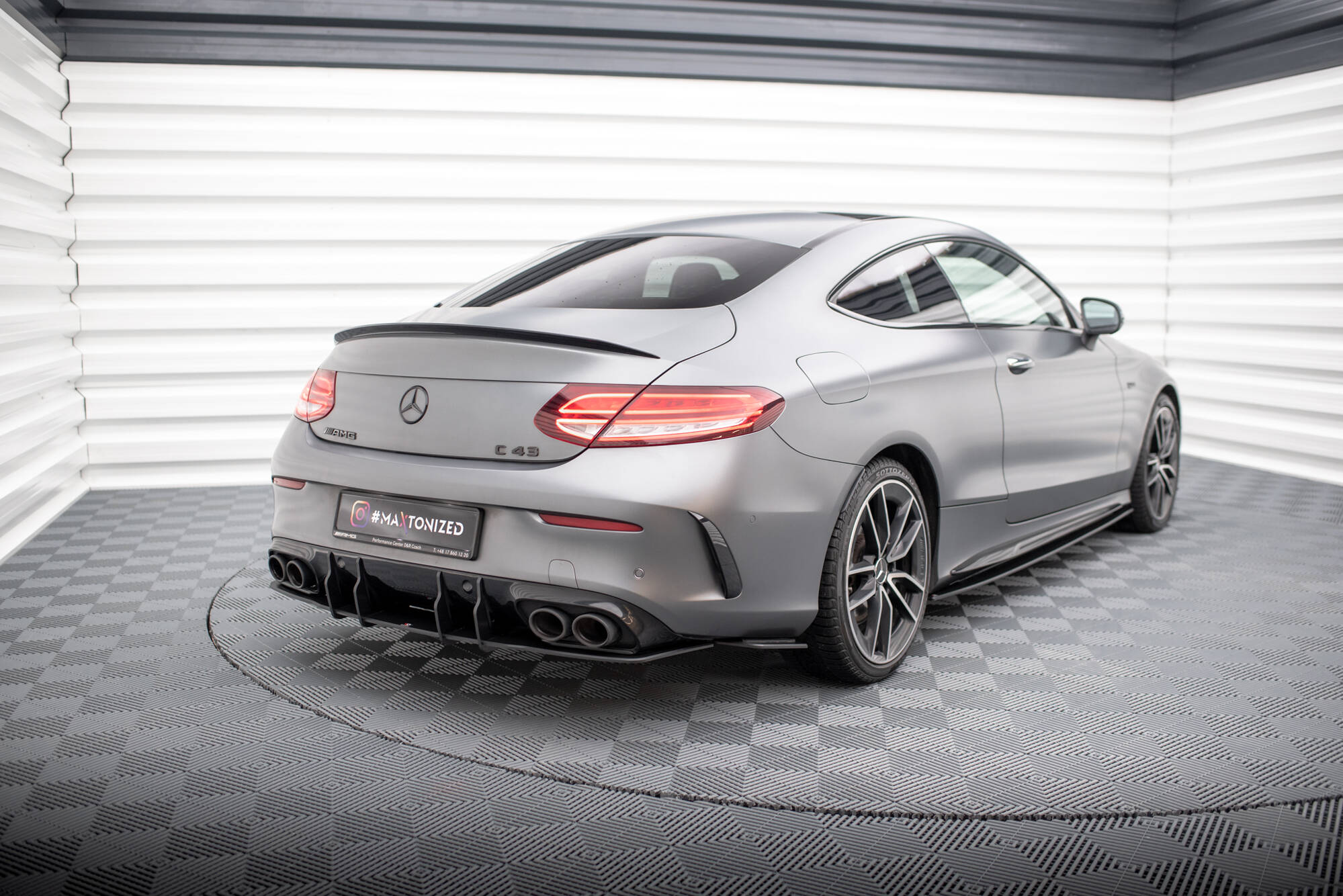Street Pro Rear Side Splitters Mercedes-AMG C43 Coupe / Cabrio C205 Facelift / A205 Facelift - Image 2