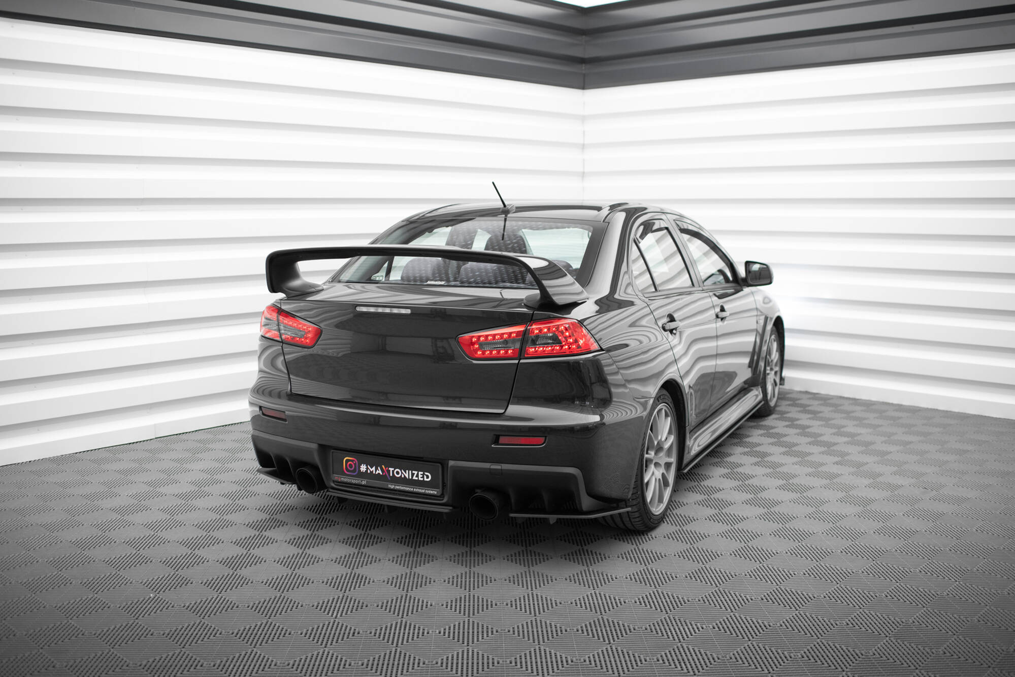 Street Pro Rear Side Splitters Mitsubishi Lancer EVO X - Image 2