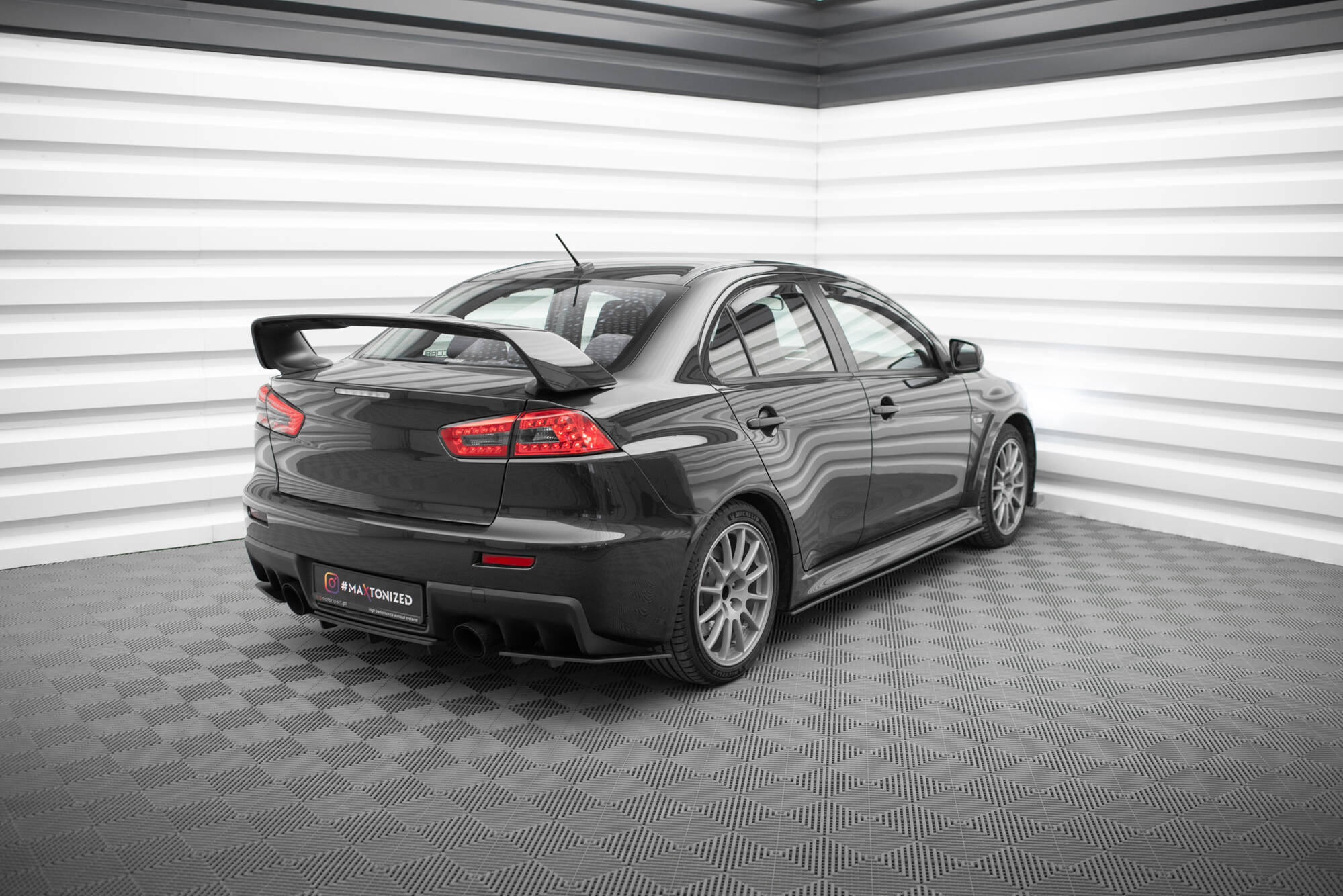 Street Pro Rear Side Splitters Mitsubishi Lancer EVO X - Image 4