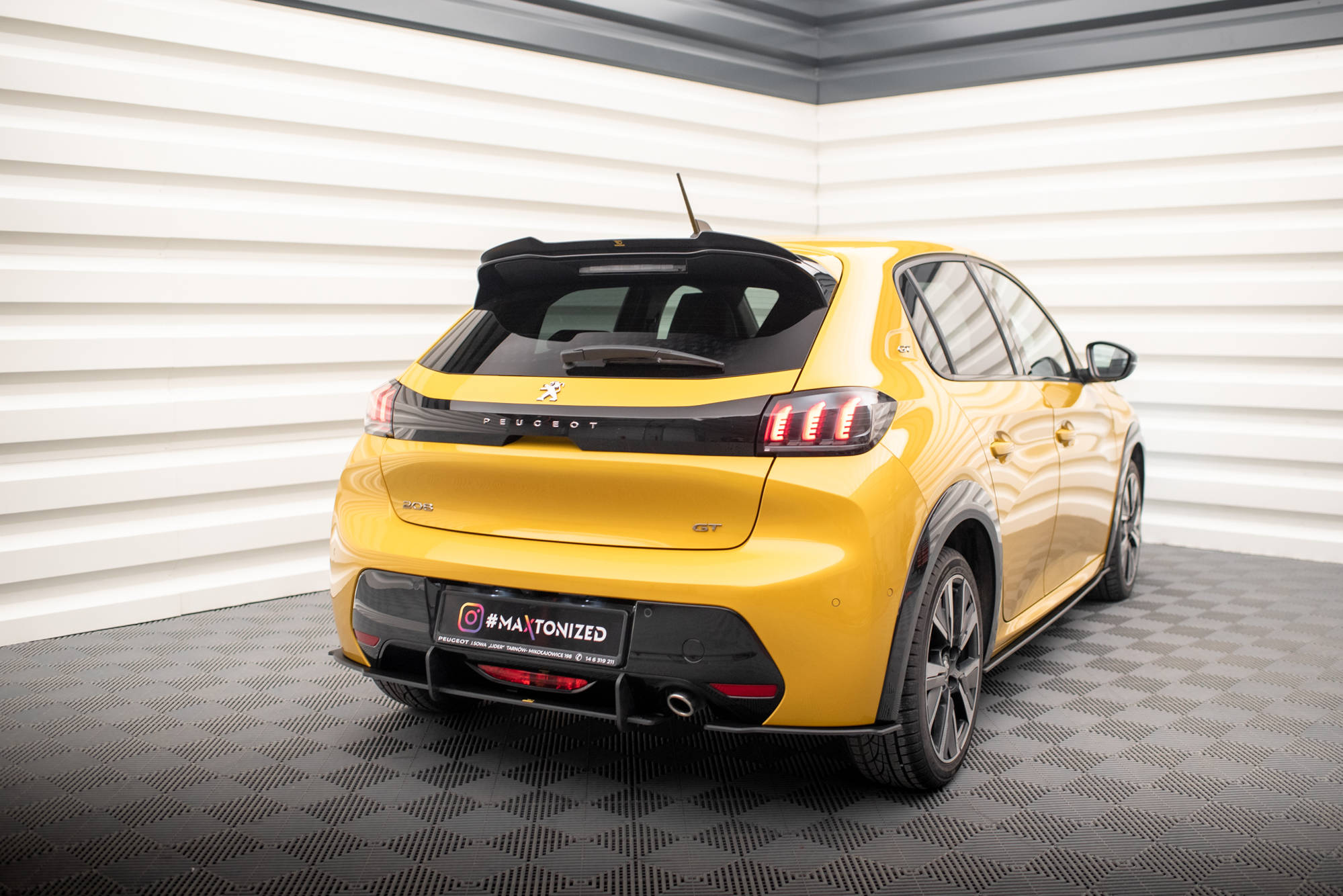 Street Pro Rear Side Splitters Peugeot 208 GT Mk2 - Image 2