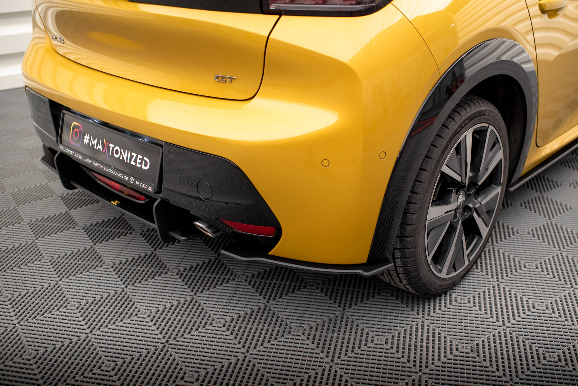 Street Pro Rear Side Splitters Peugeot 208 GT Mk2 - Image 3